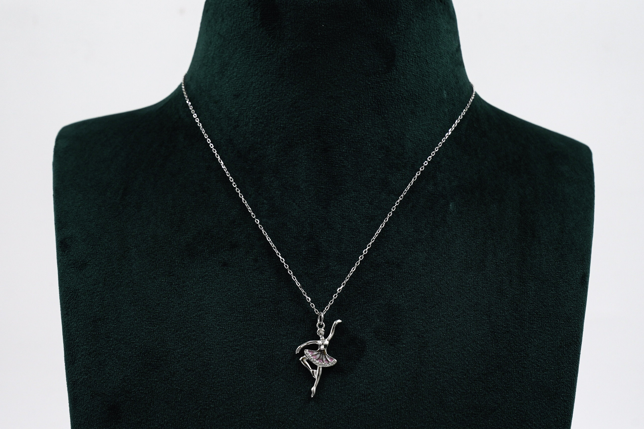 Silver Ballerina Necklace