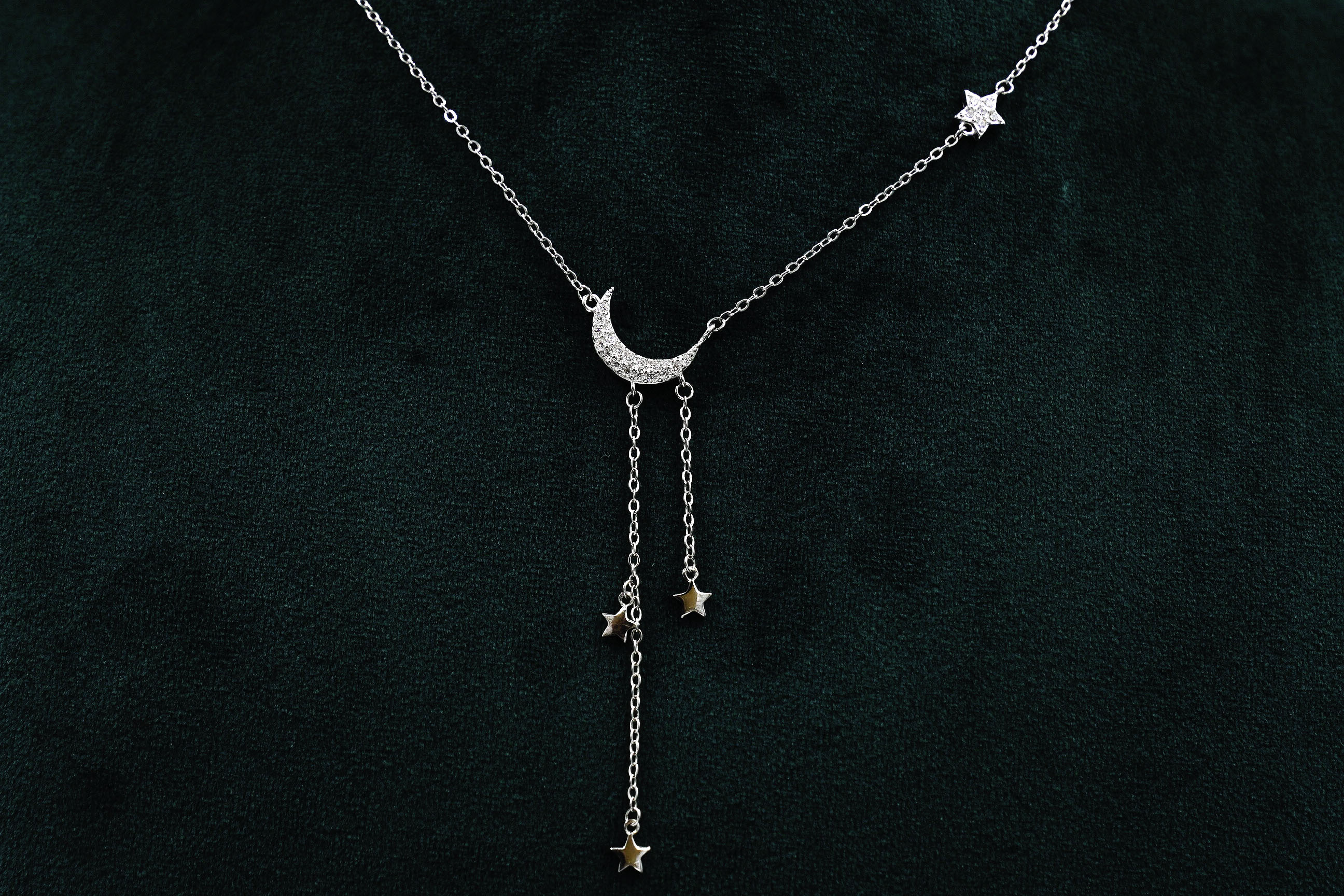 Raag Silver Jewellery - Silver Moon Necklace