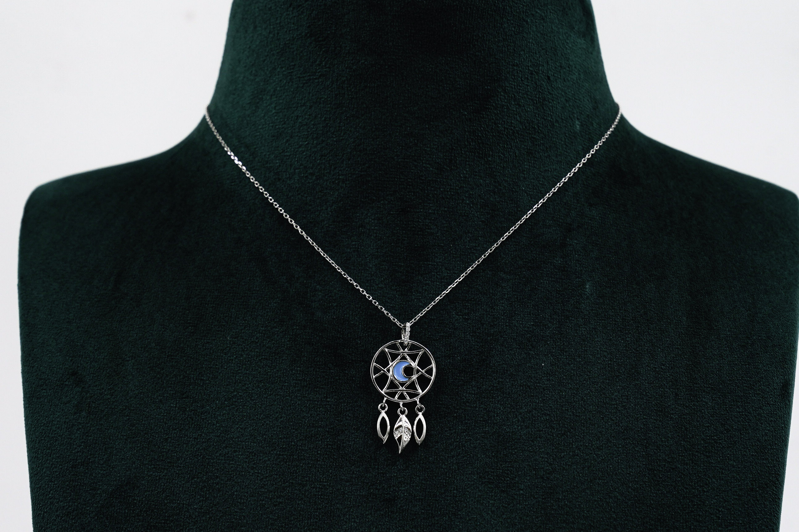 Silver Dreamcatcher Necklace