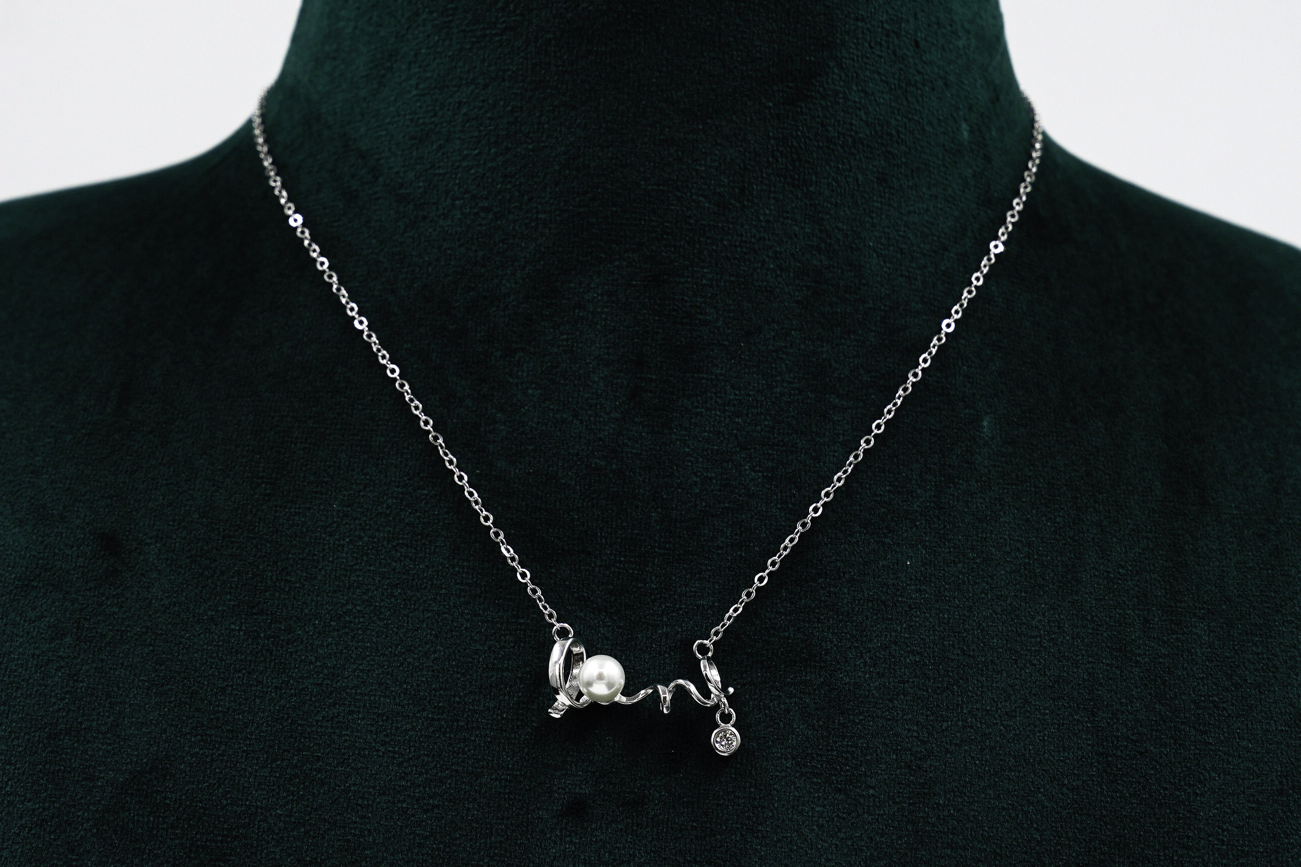 Raag Silver Jewellery - Silver Pearl Necklace