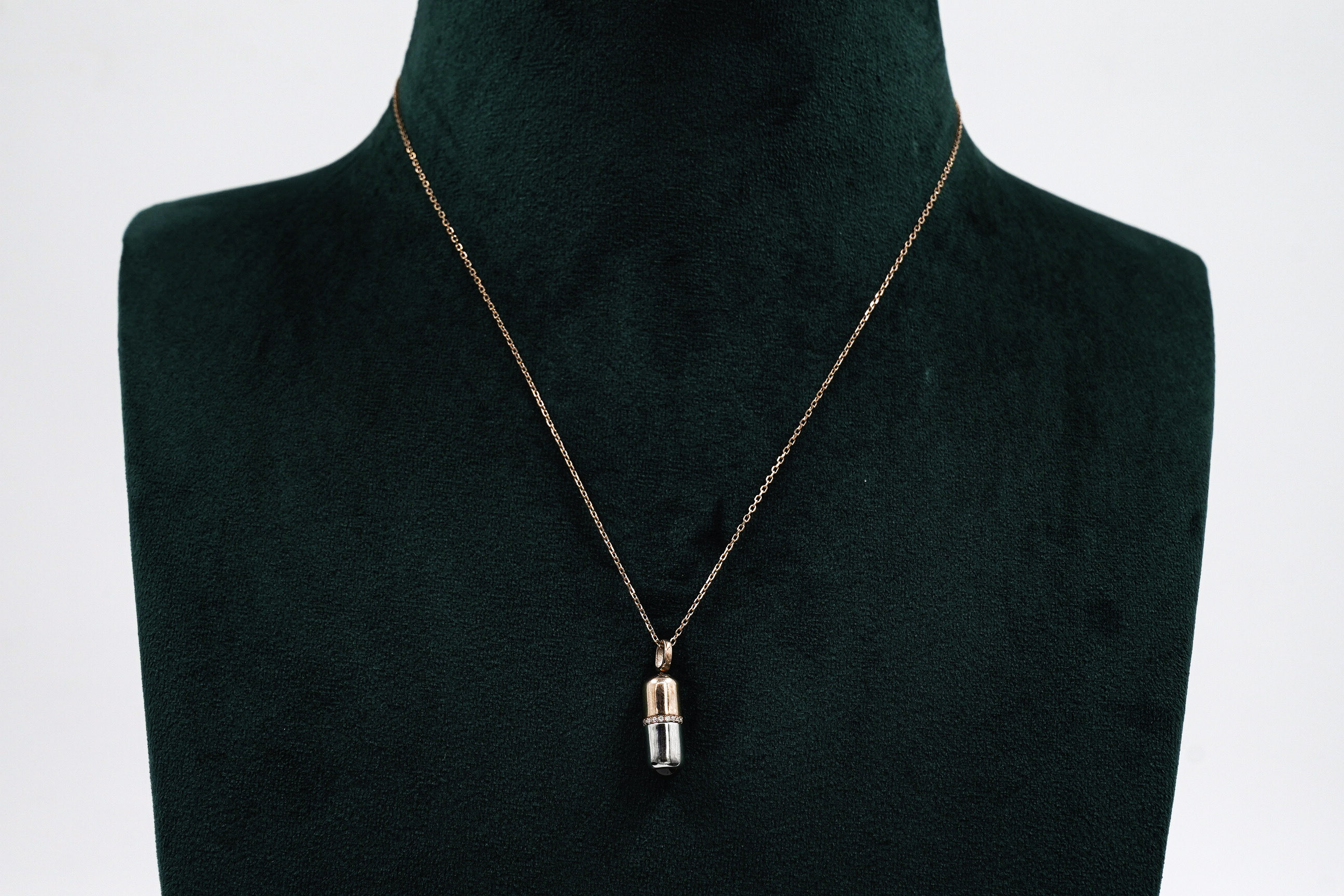 Silver Capsule Pendant