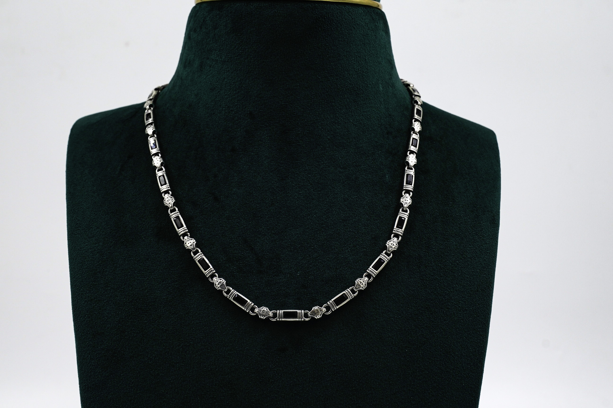 Silver Stone Necklace