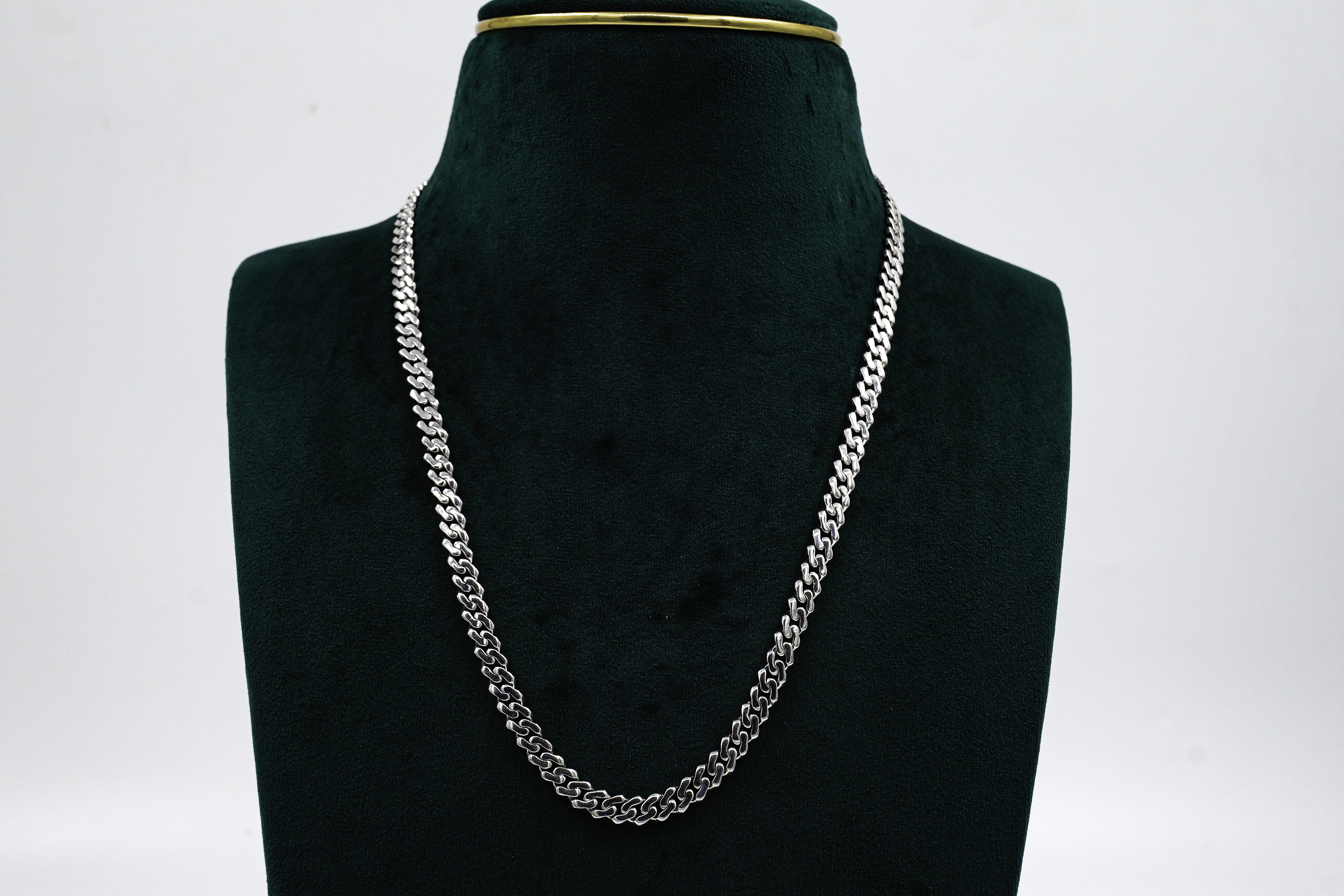 Silver Curb Chain