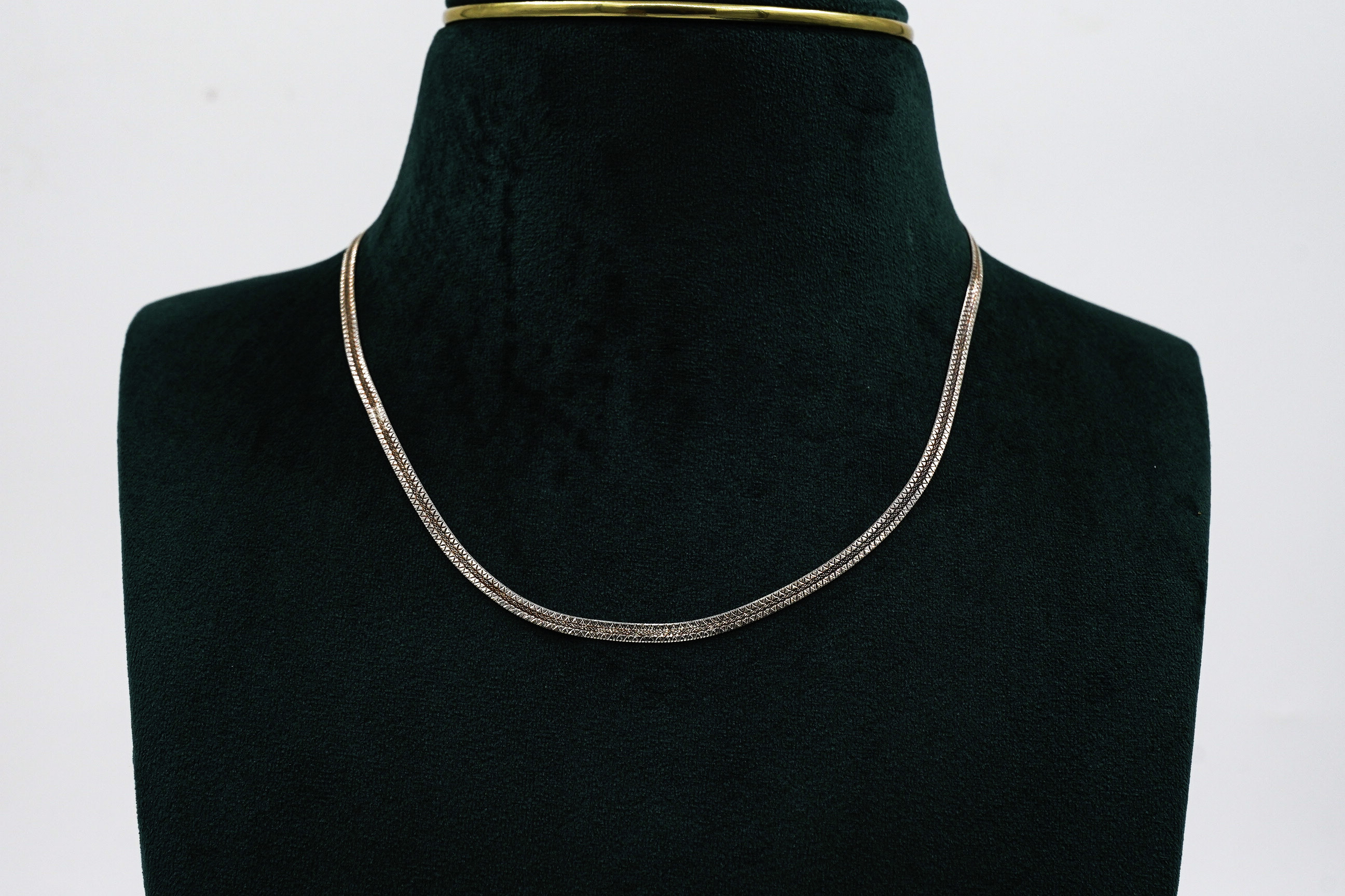 Silver Herringbone Chain