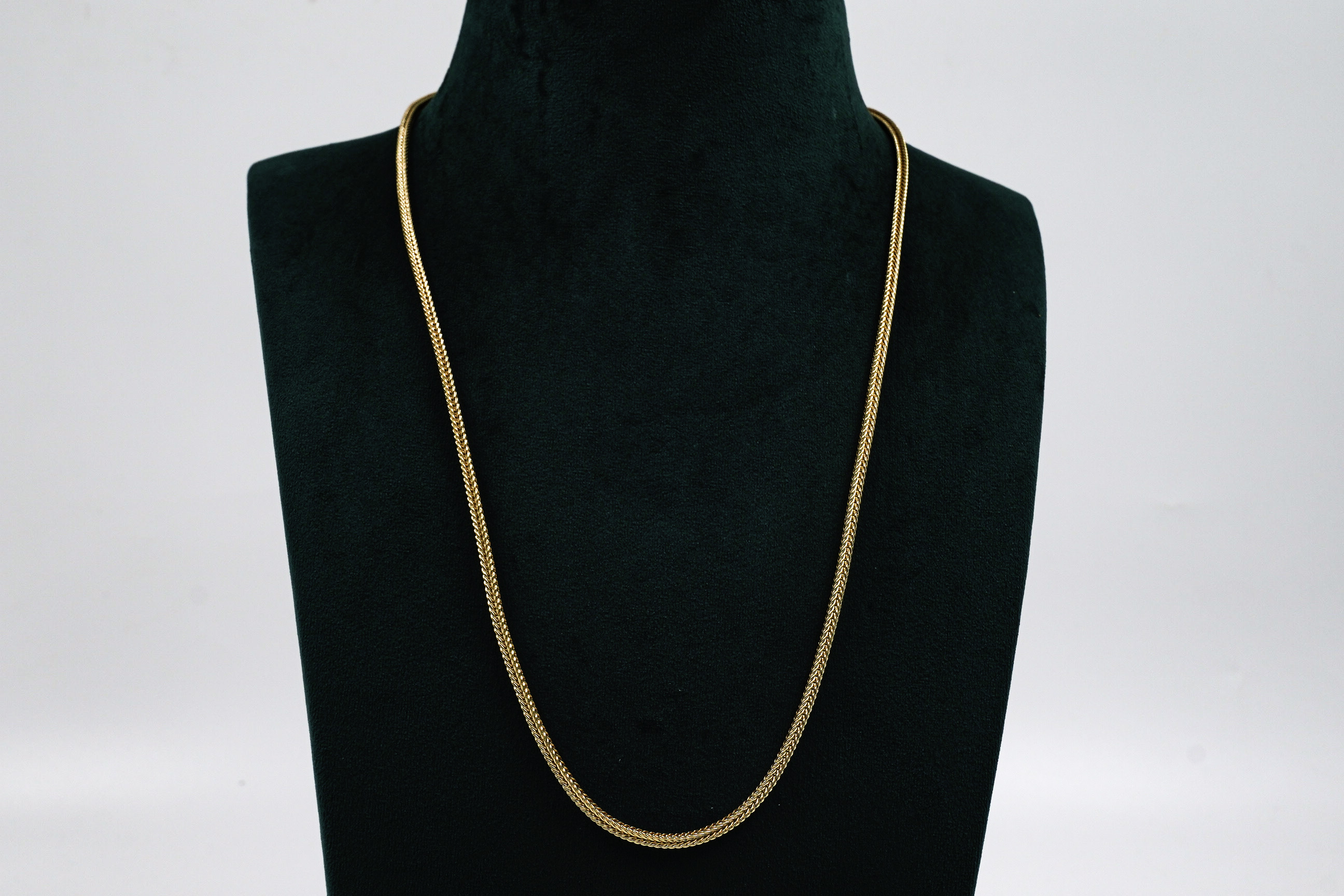 Gold Polished Silver Chain