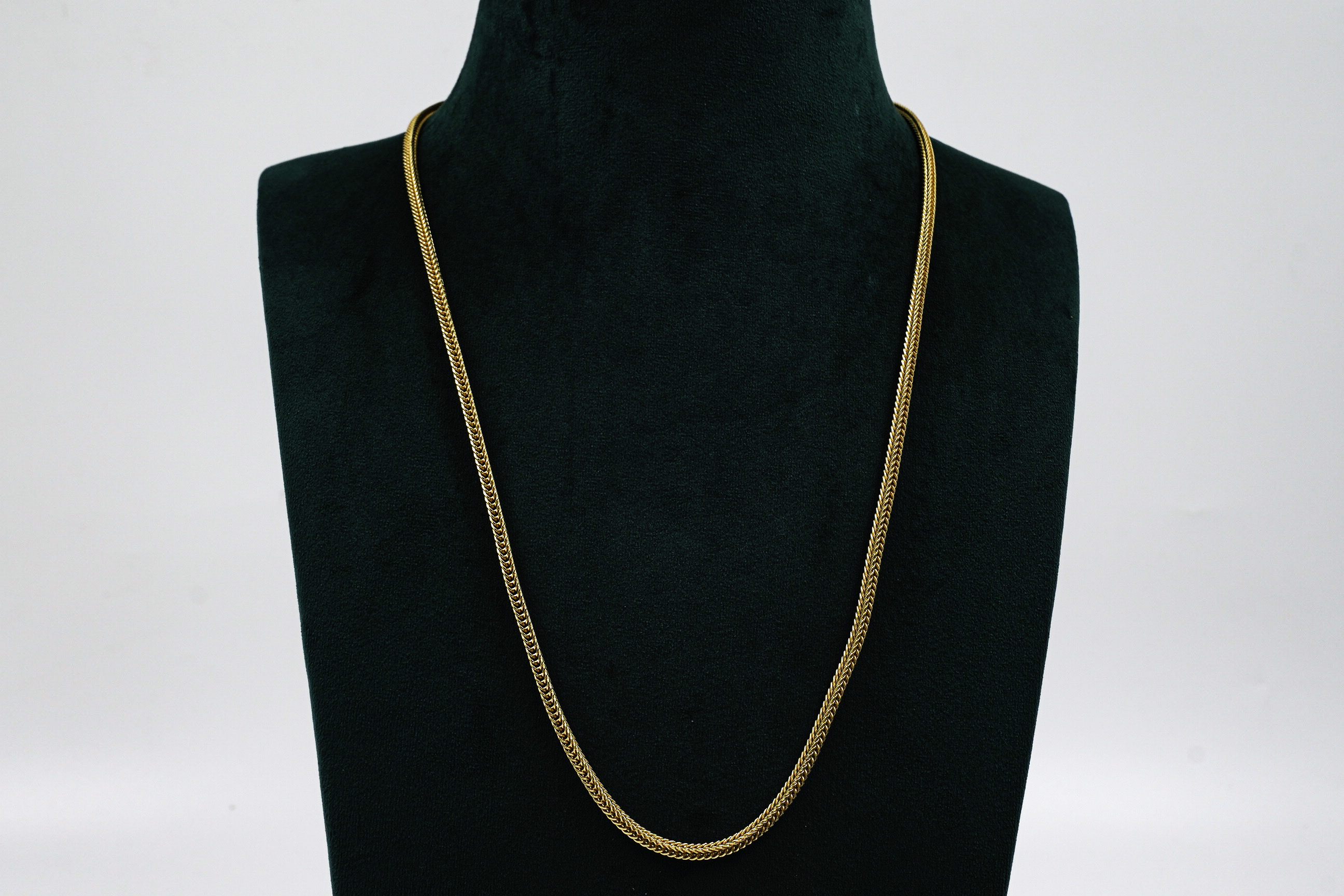 Gold Polished Silver Chain