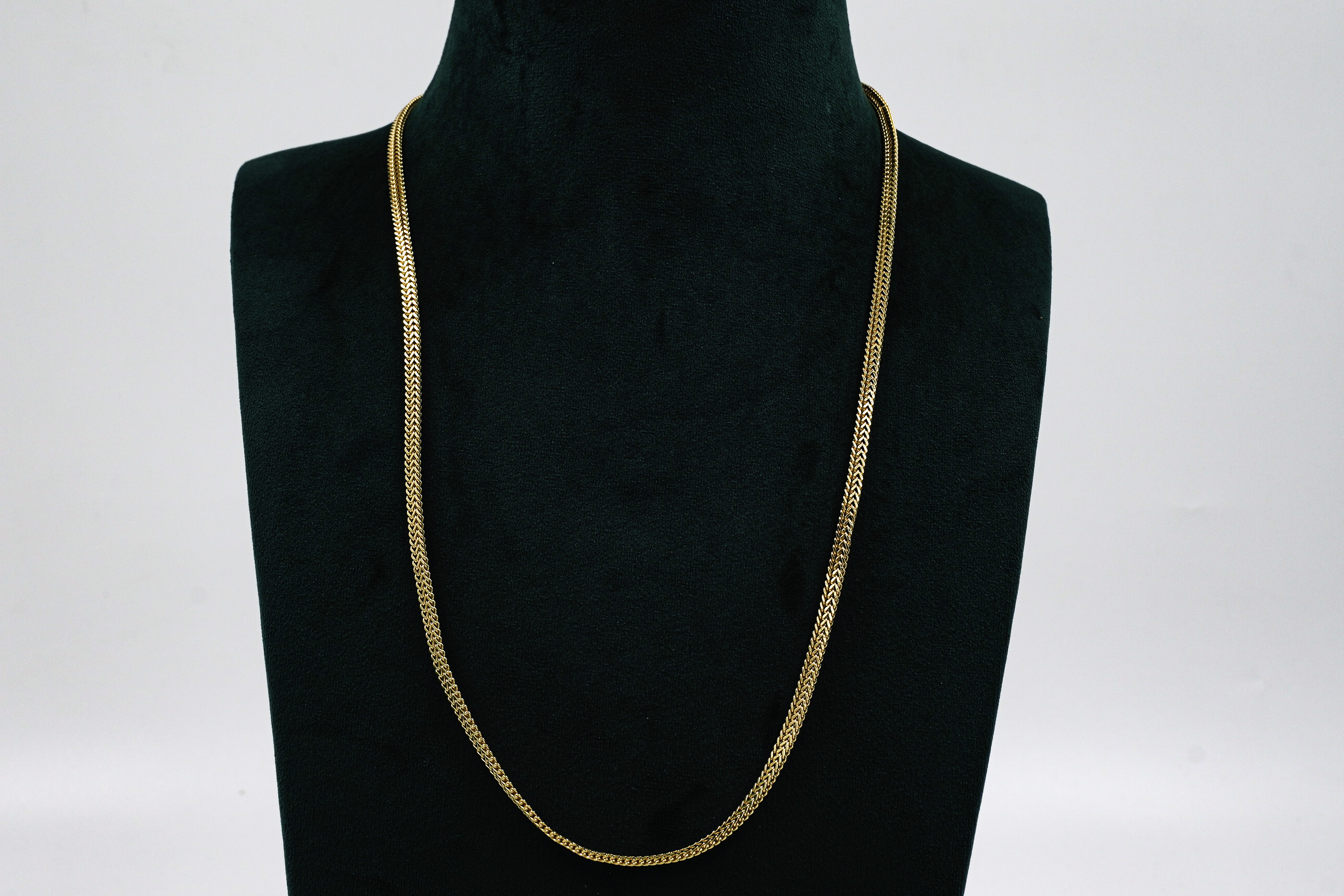Gold Polished Silver Chain