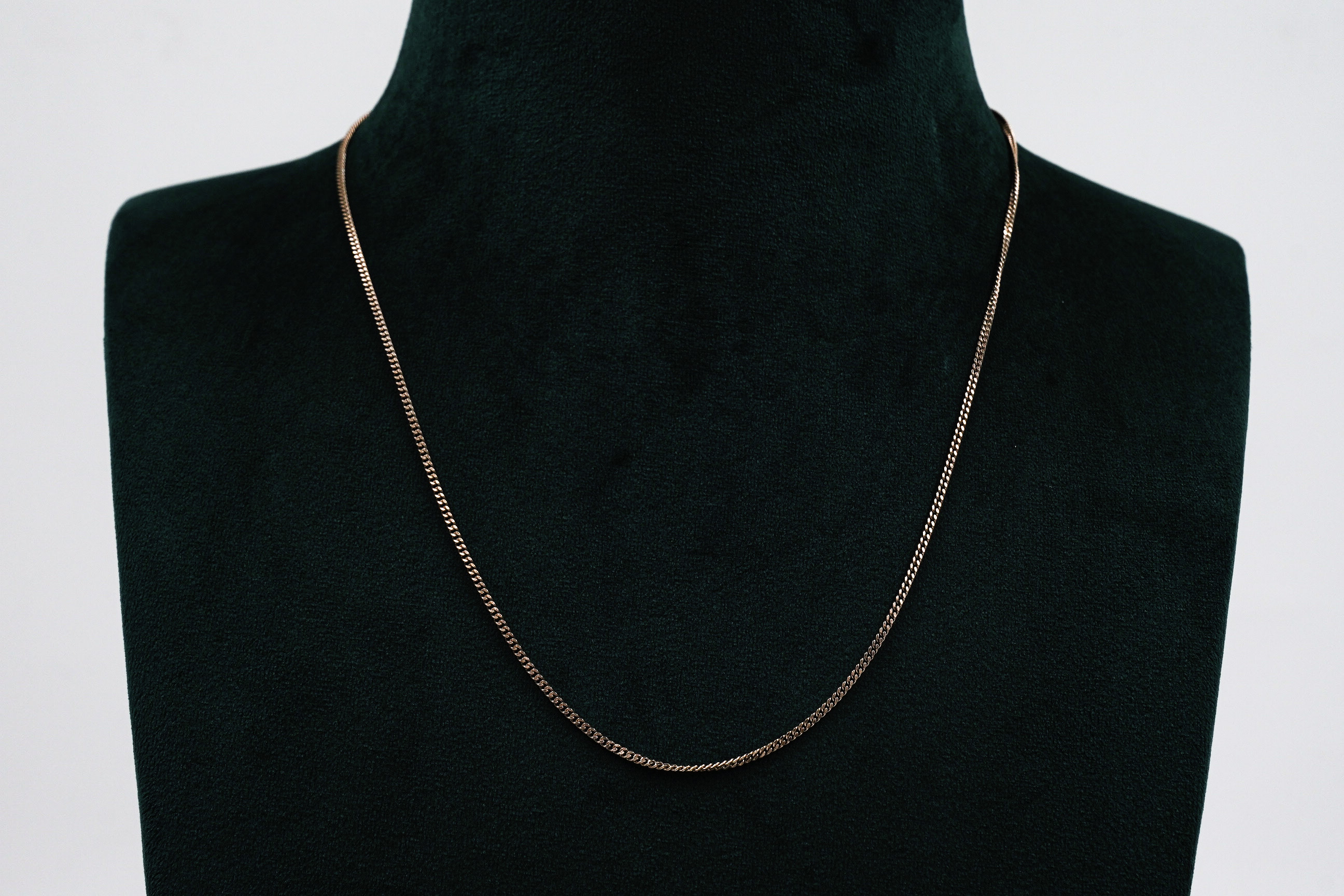 Rose Gold Polished Silver Chain