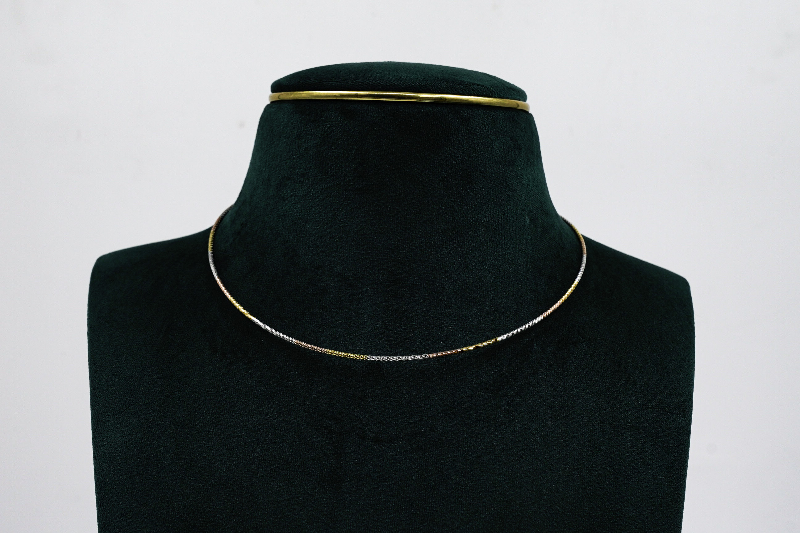 Tricolor Silver Chain