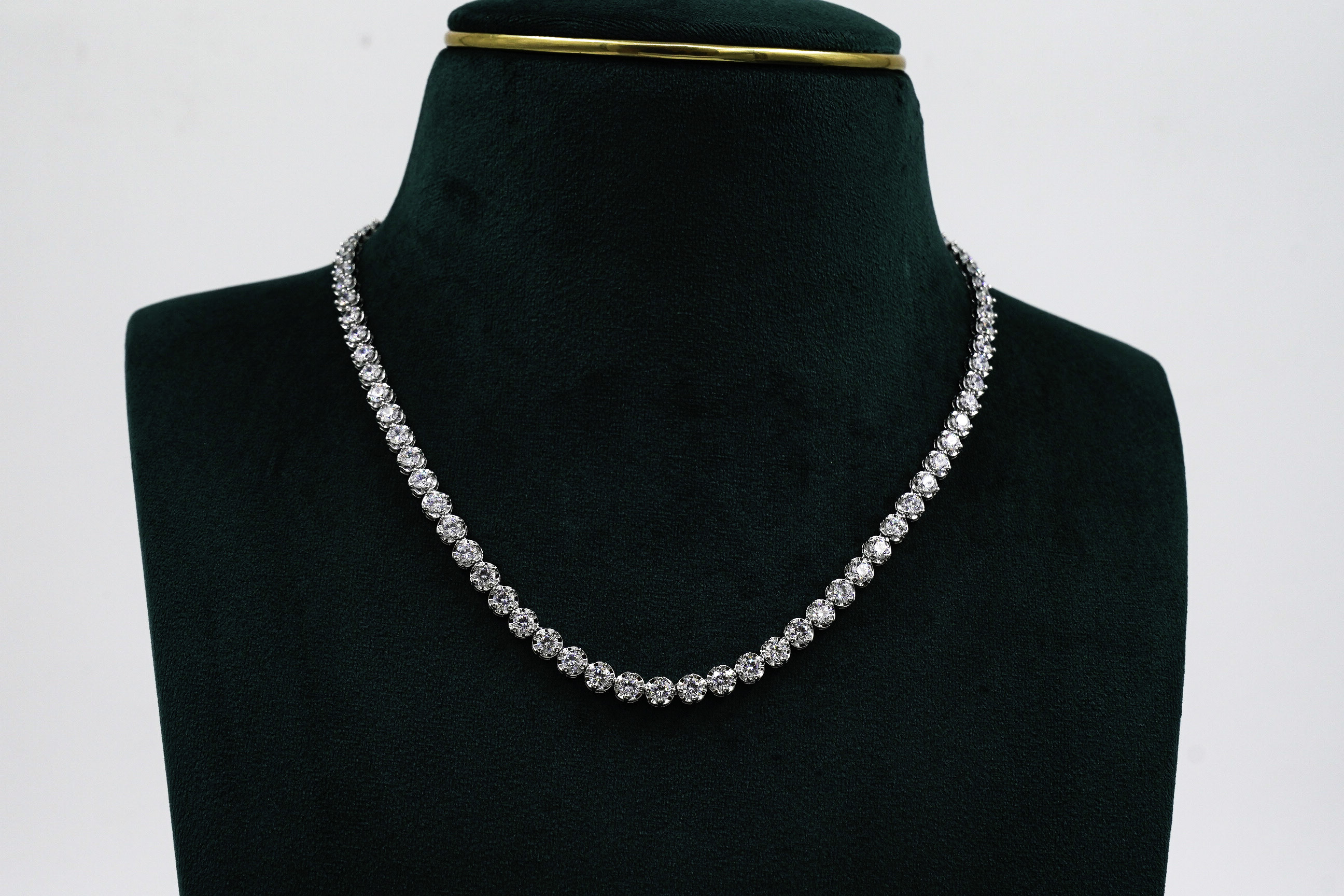 Silver Tennis Necklace