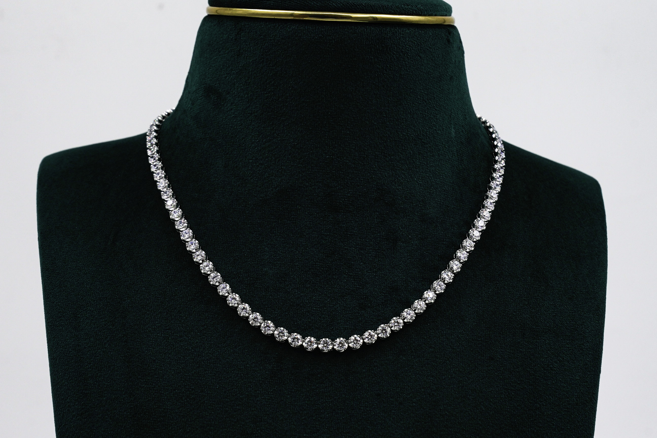 Silver Tennis Necklace