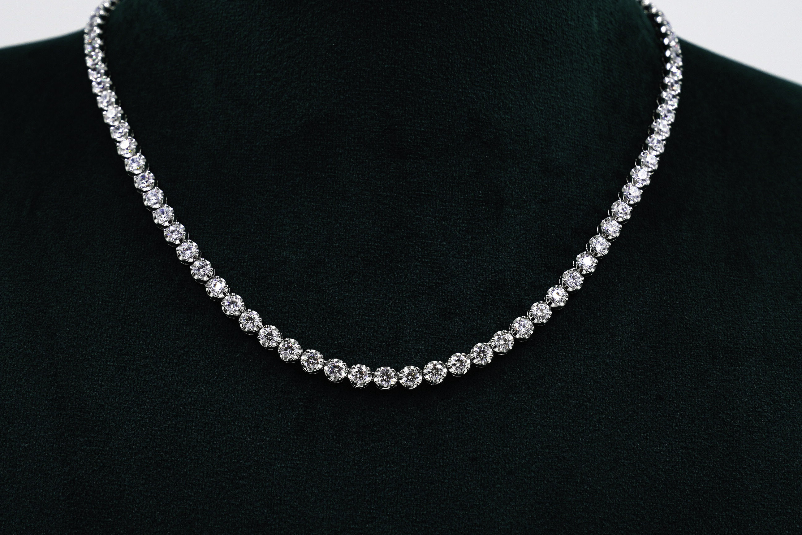 Raag Silver Jewellery - Silver Tennis Necklace