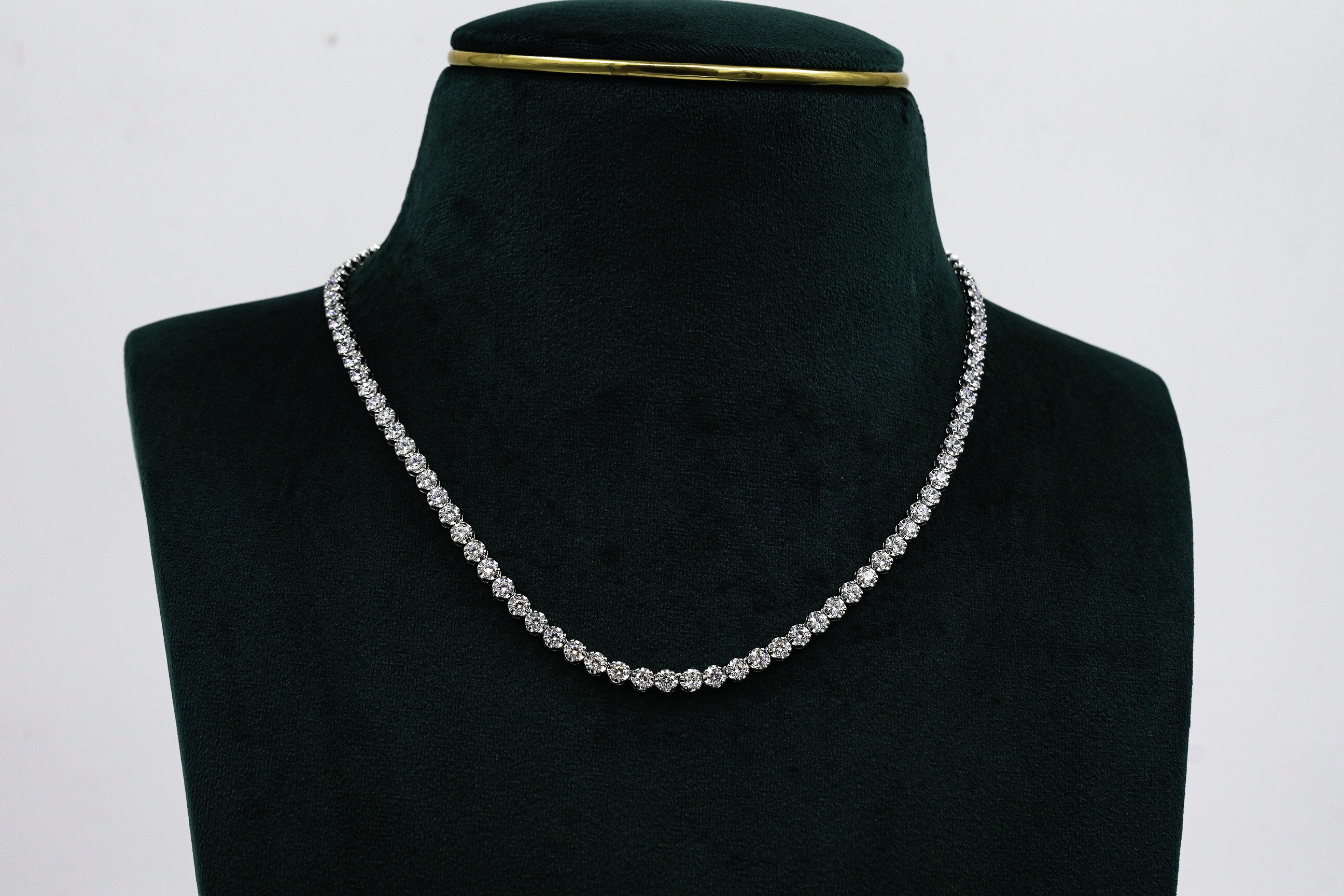 Silver Tennis Necklace