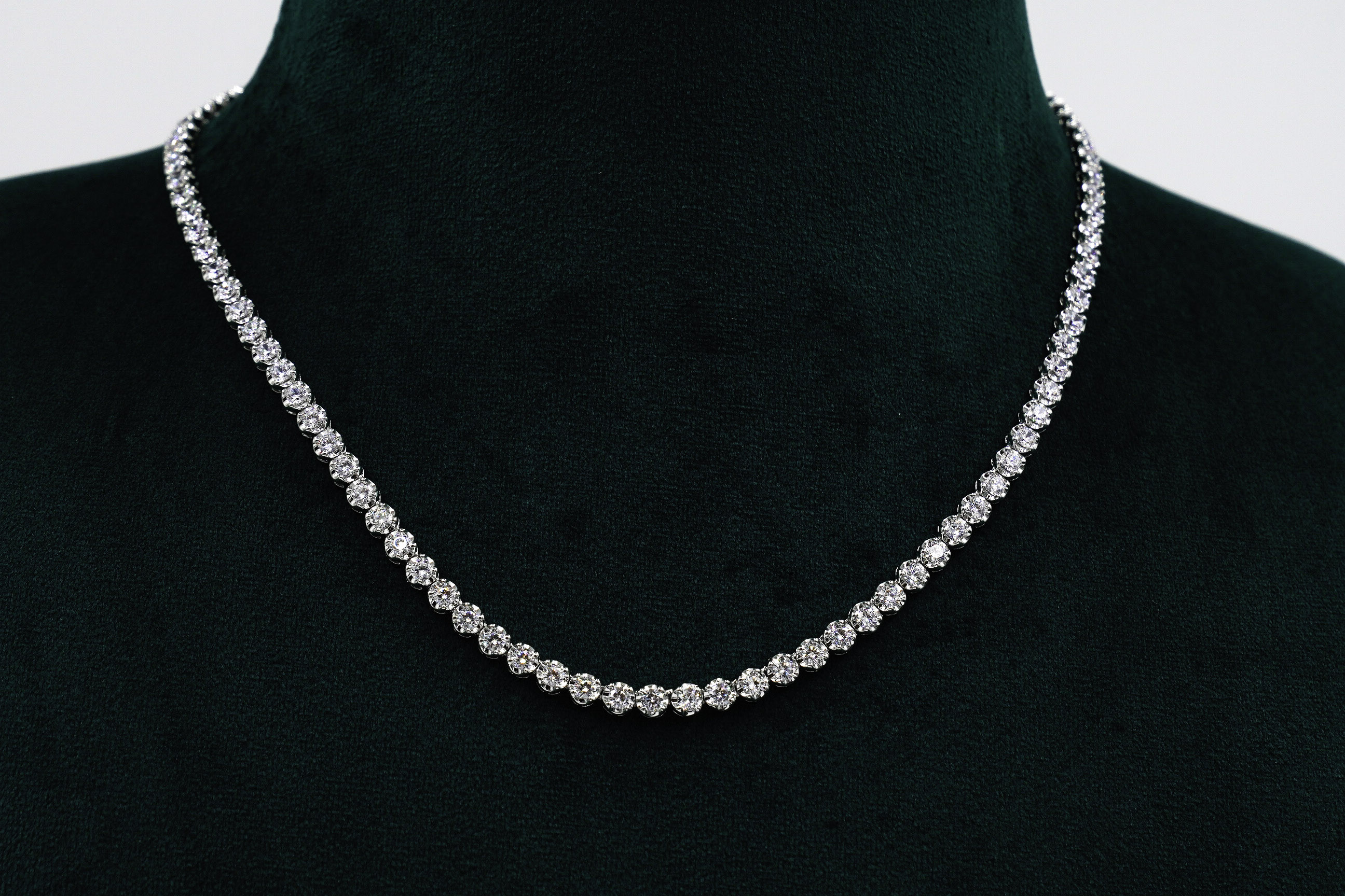 Raag Silver Jewellery - Silver Tennis Necklace