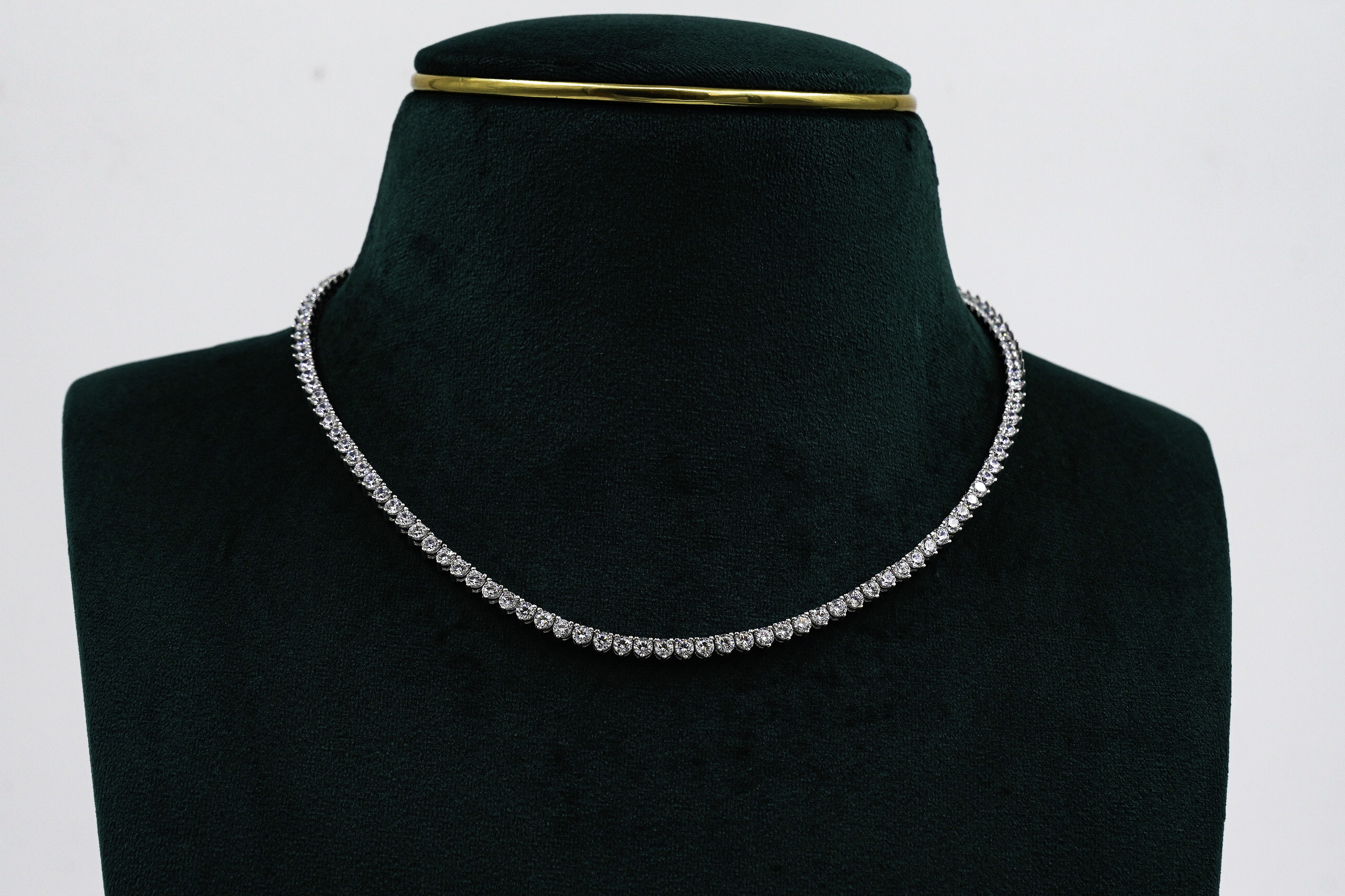 Silver Tennis Necklace