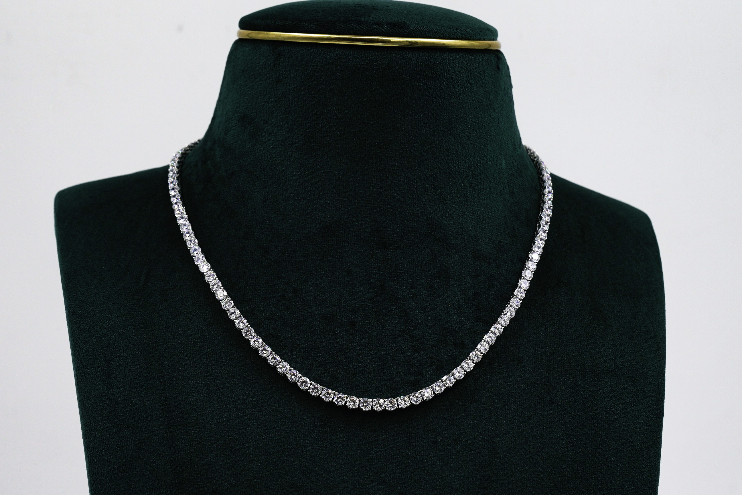 Silver Tennis Necklace