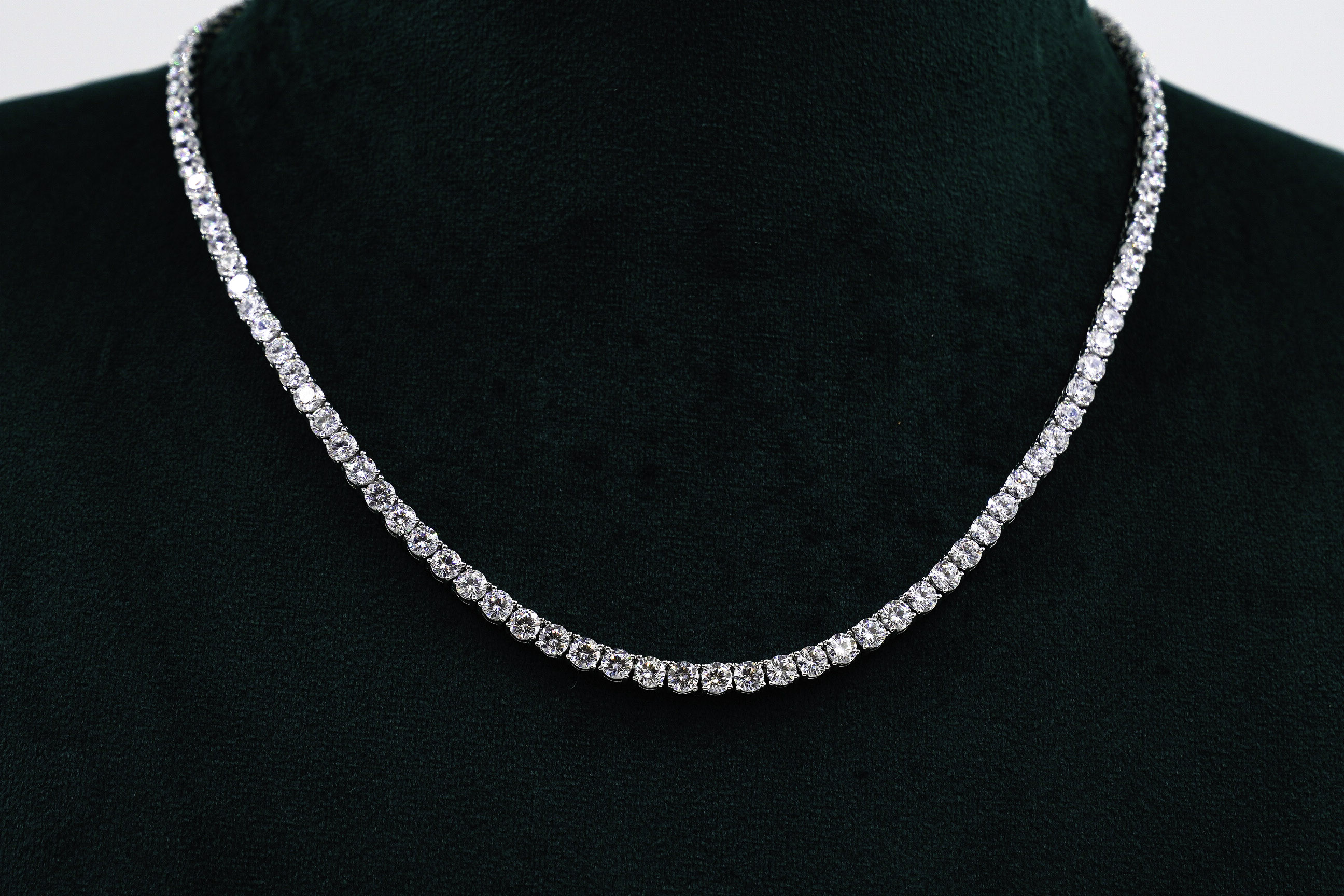 Raag Silver Jewellery - Silver Tennis Necklace