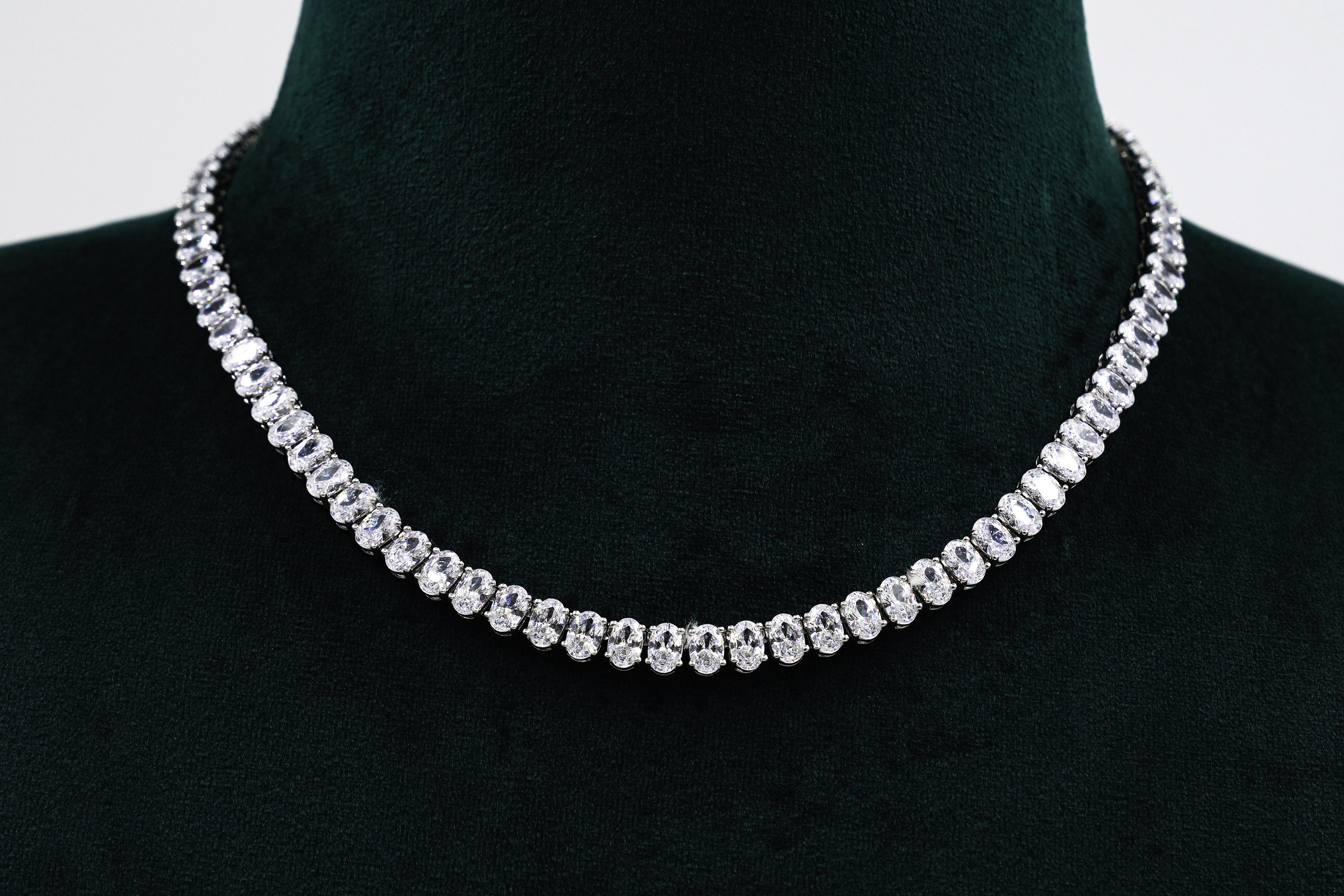 Raag Silver Jewellery - Silver Oval Necklace