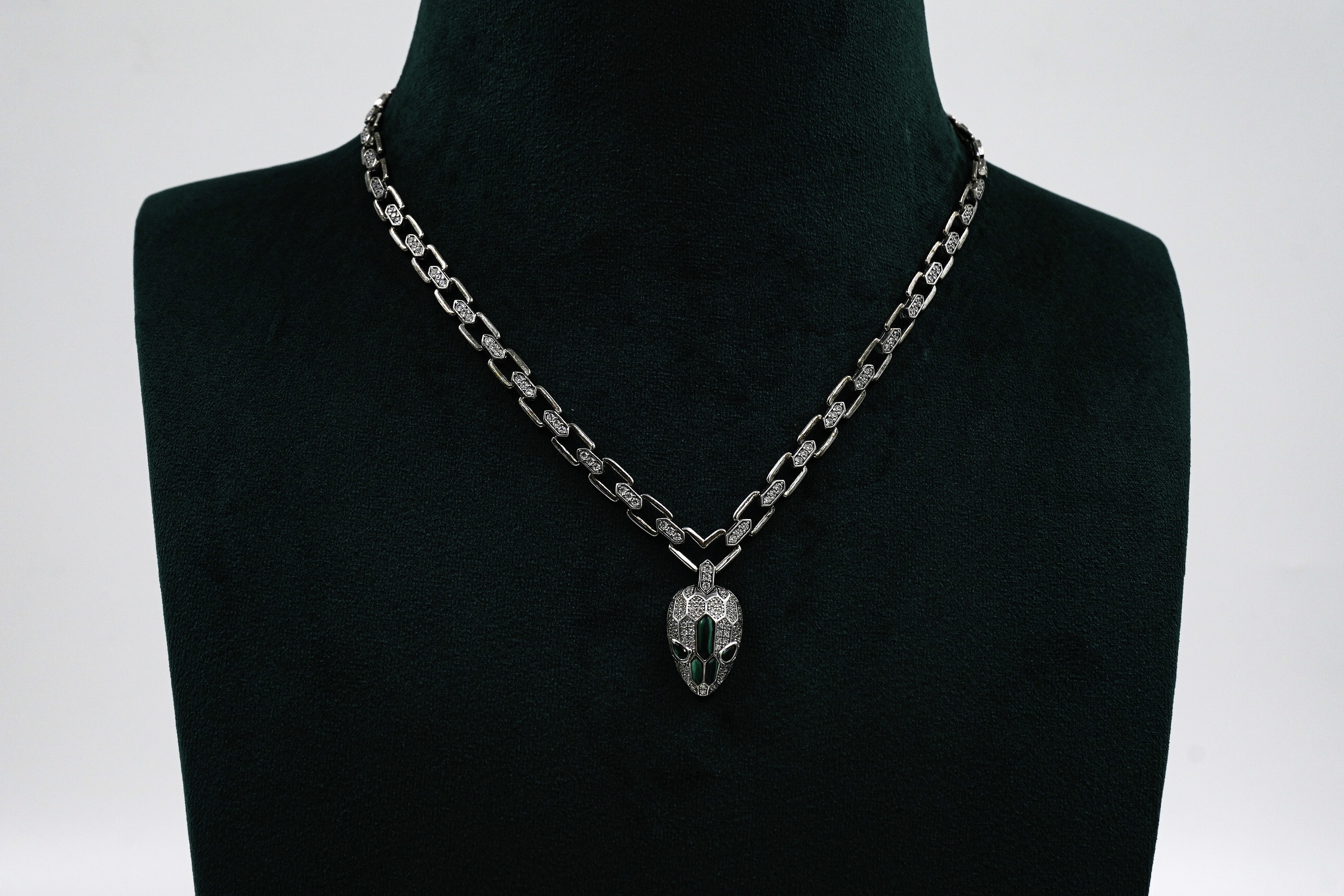 Silver Snake Necklace