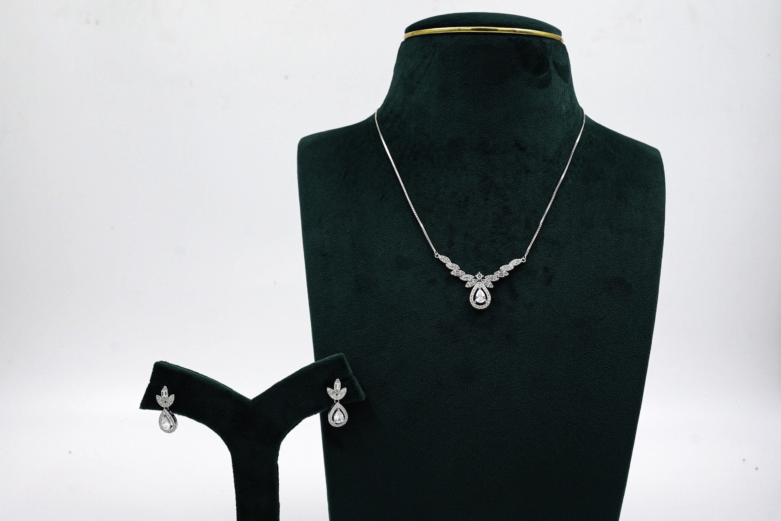 Silver Drop Necklace