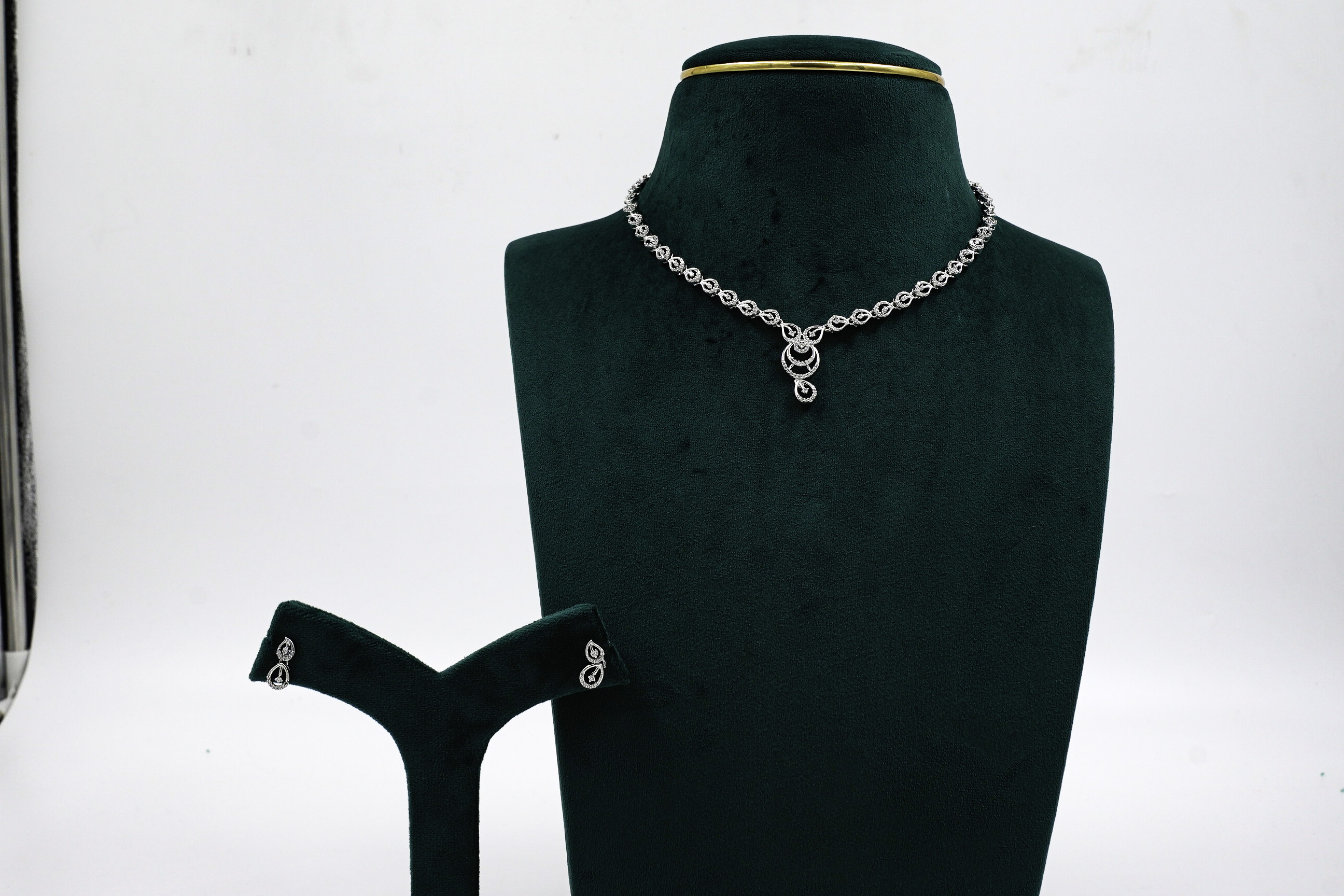 Silver Diamond Necklace