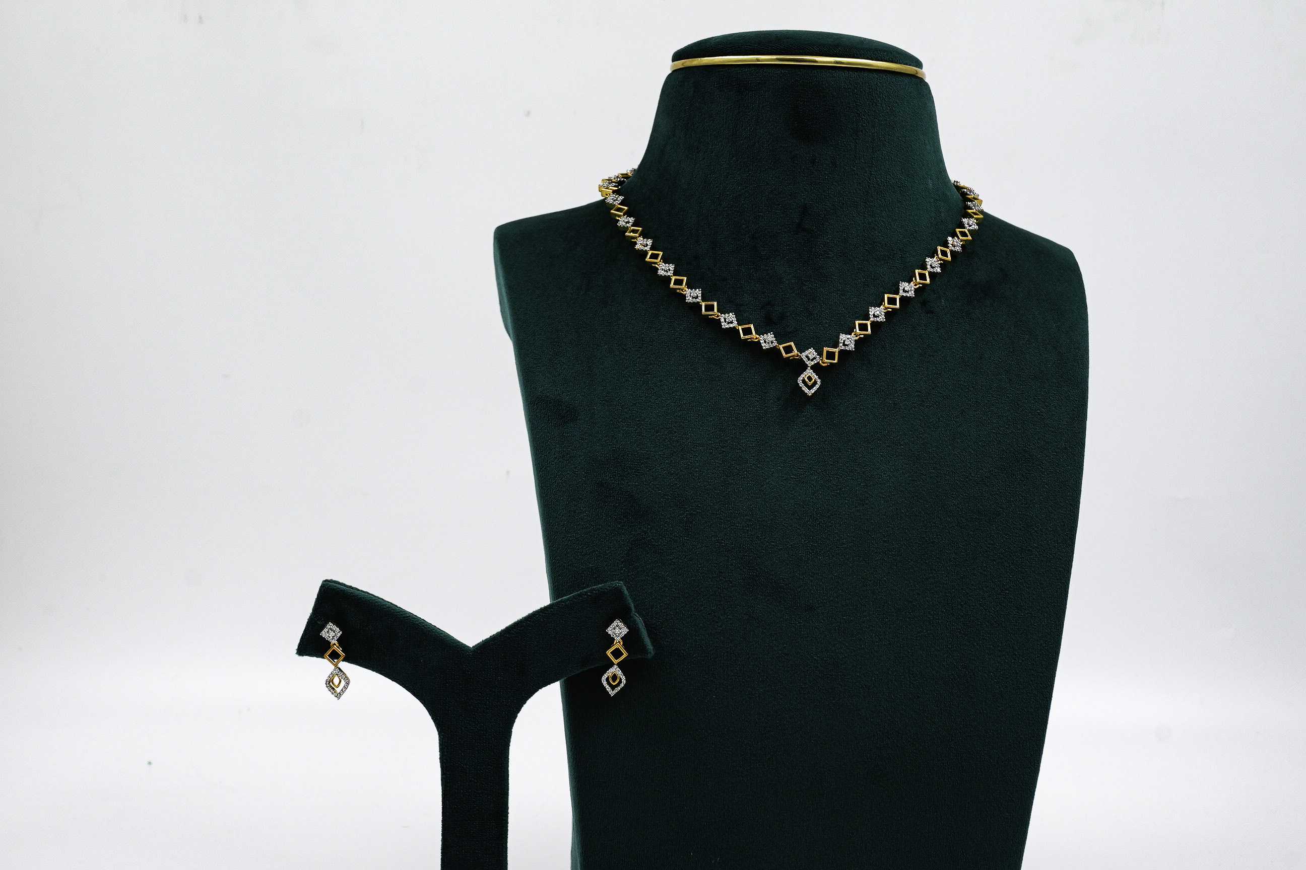 Silver Diamond Necklace