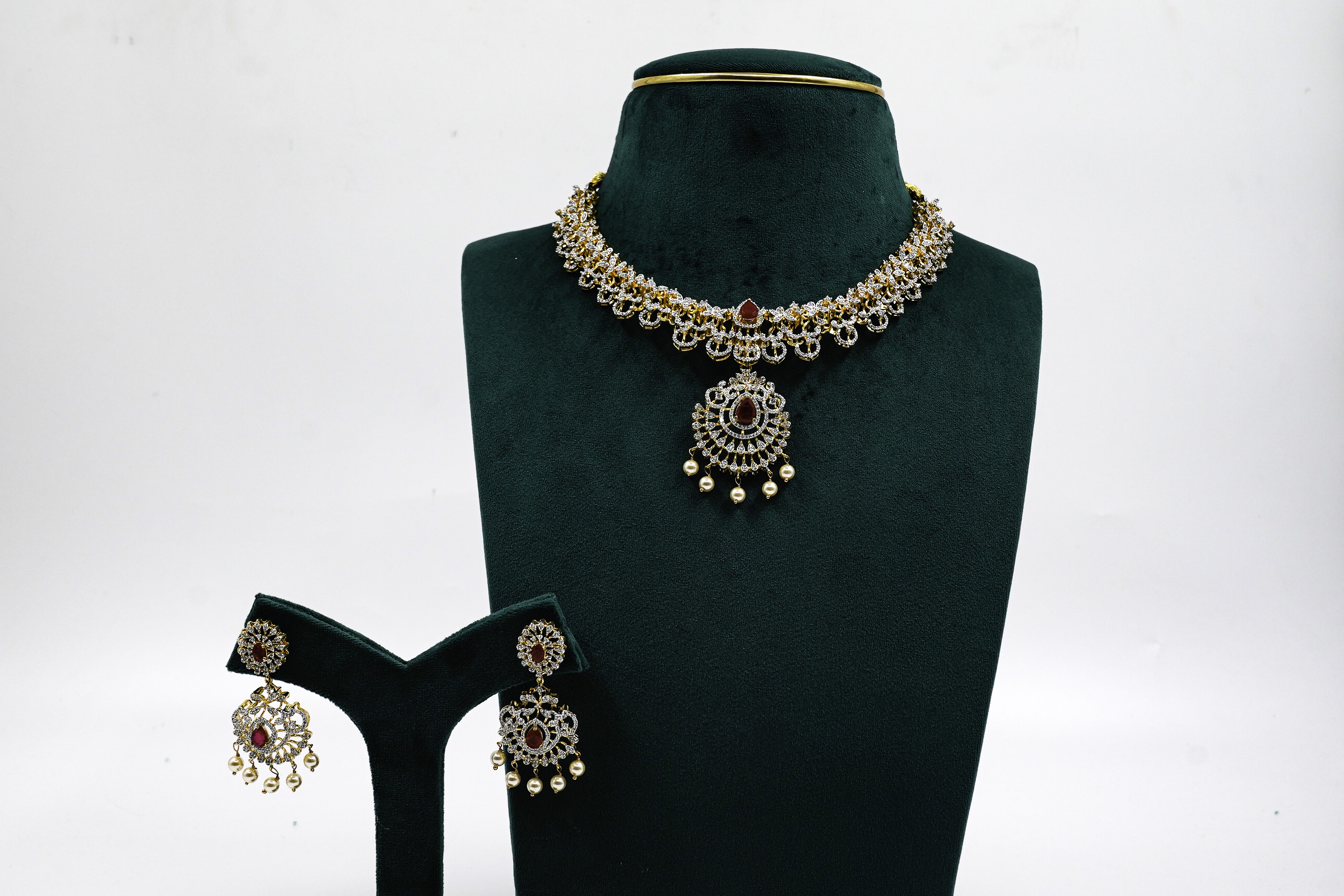 Raag Silver Jewellery - Stone Studded Necklace