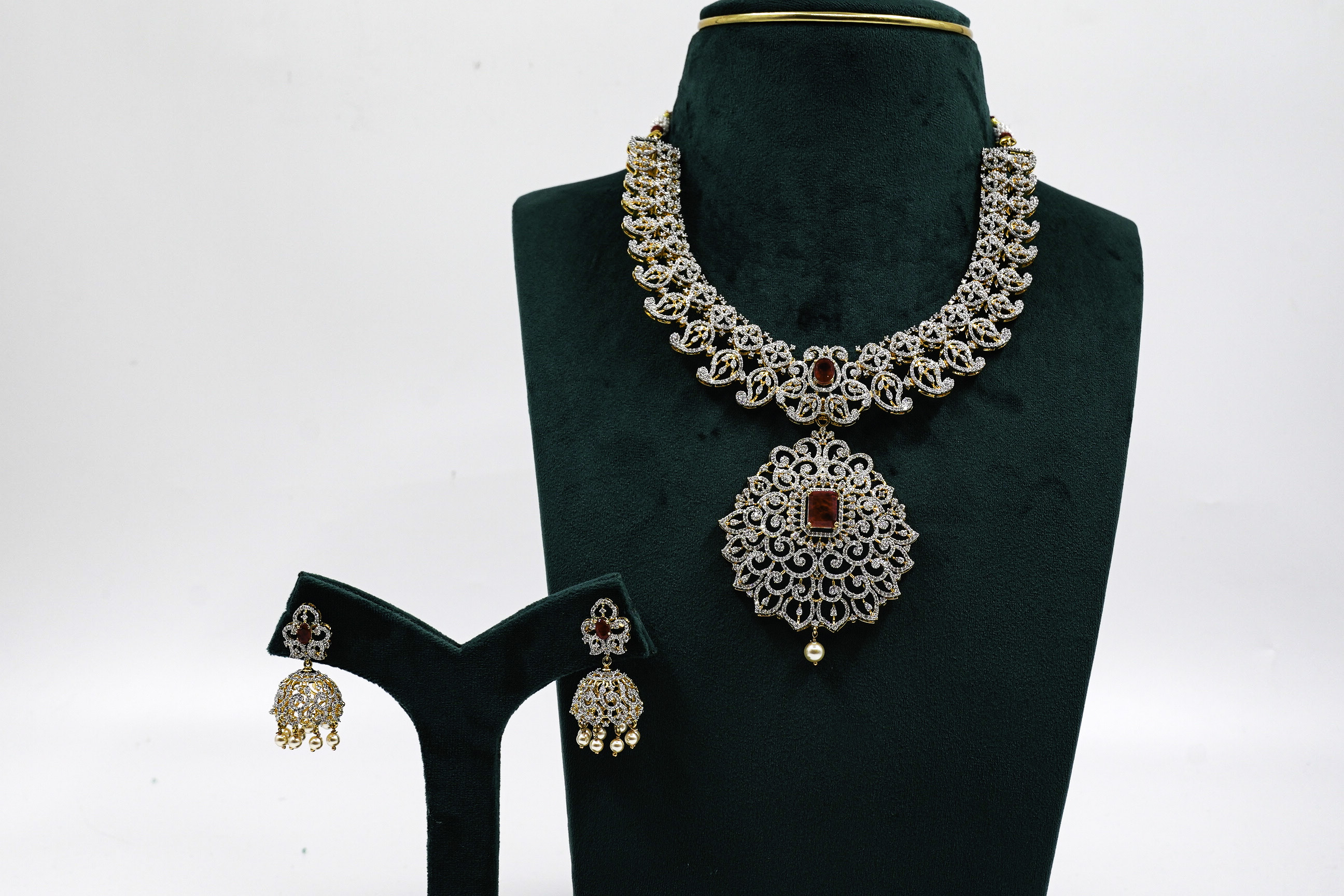 Raag Silver Jewellery - Stone Necklace Set