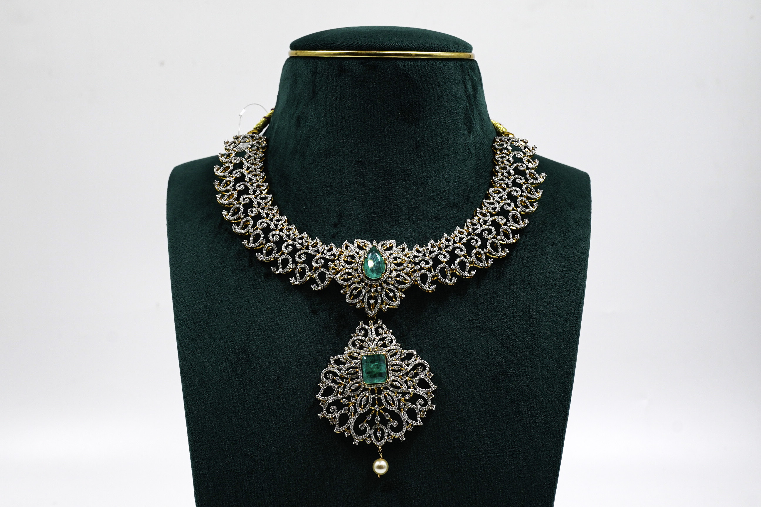 Emerald Diamond Necklace