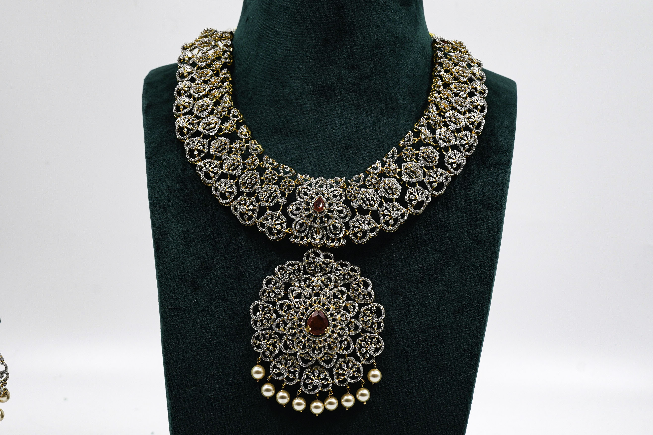 Raag Silver Jewellery - Silver Stone Necklace