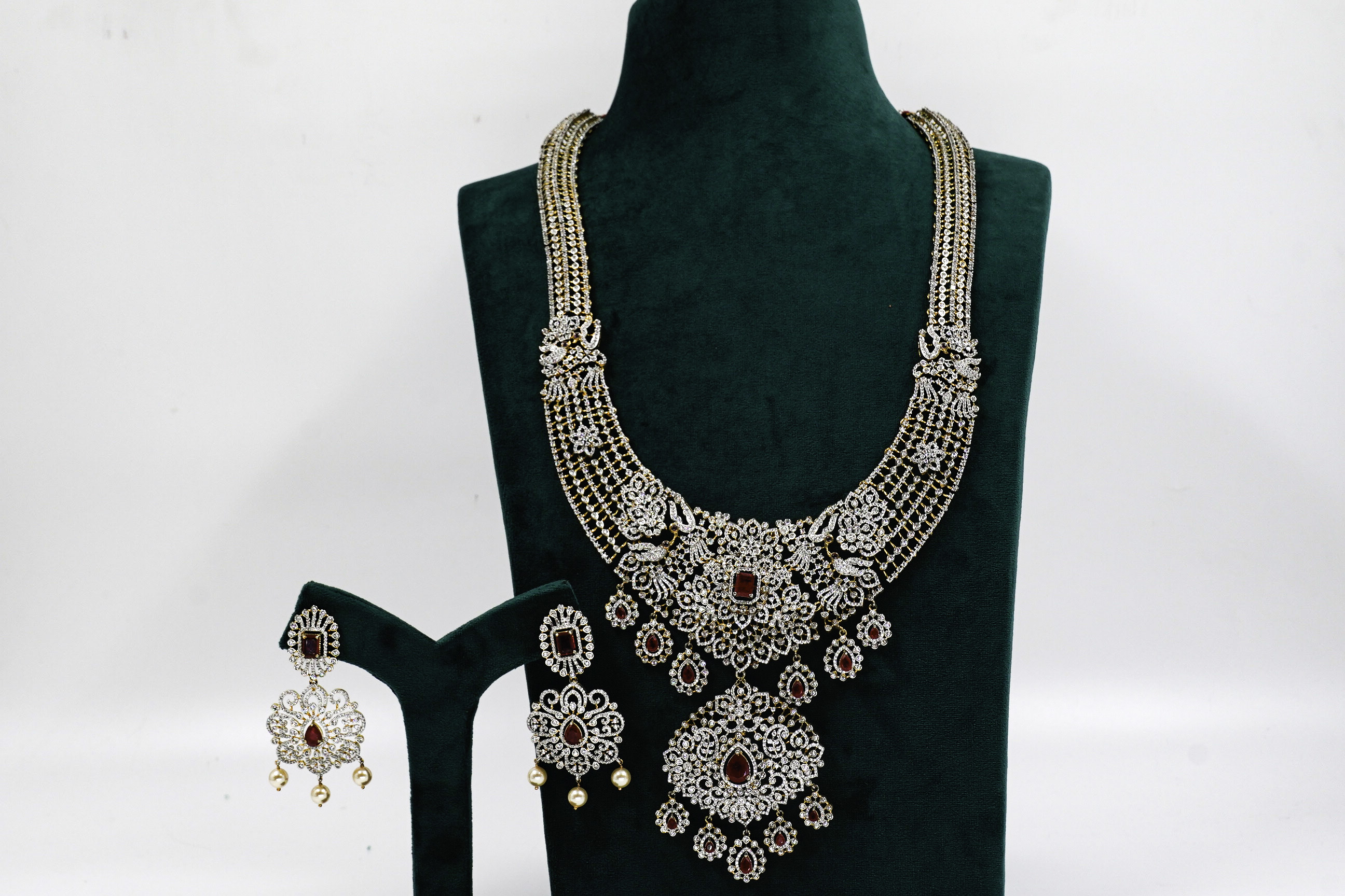 Ruby Silver Necklace