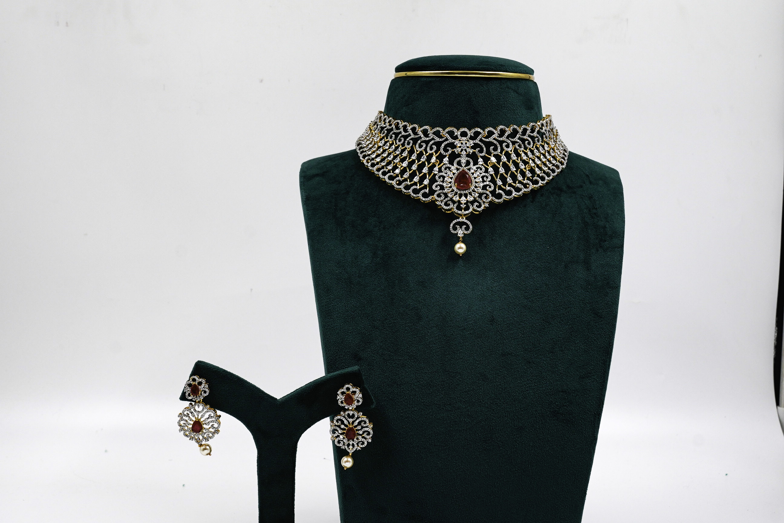 Raag Silver Jewellery - Stone Choker Set