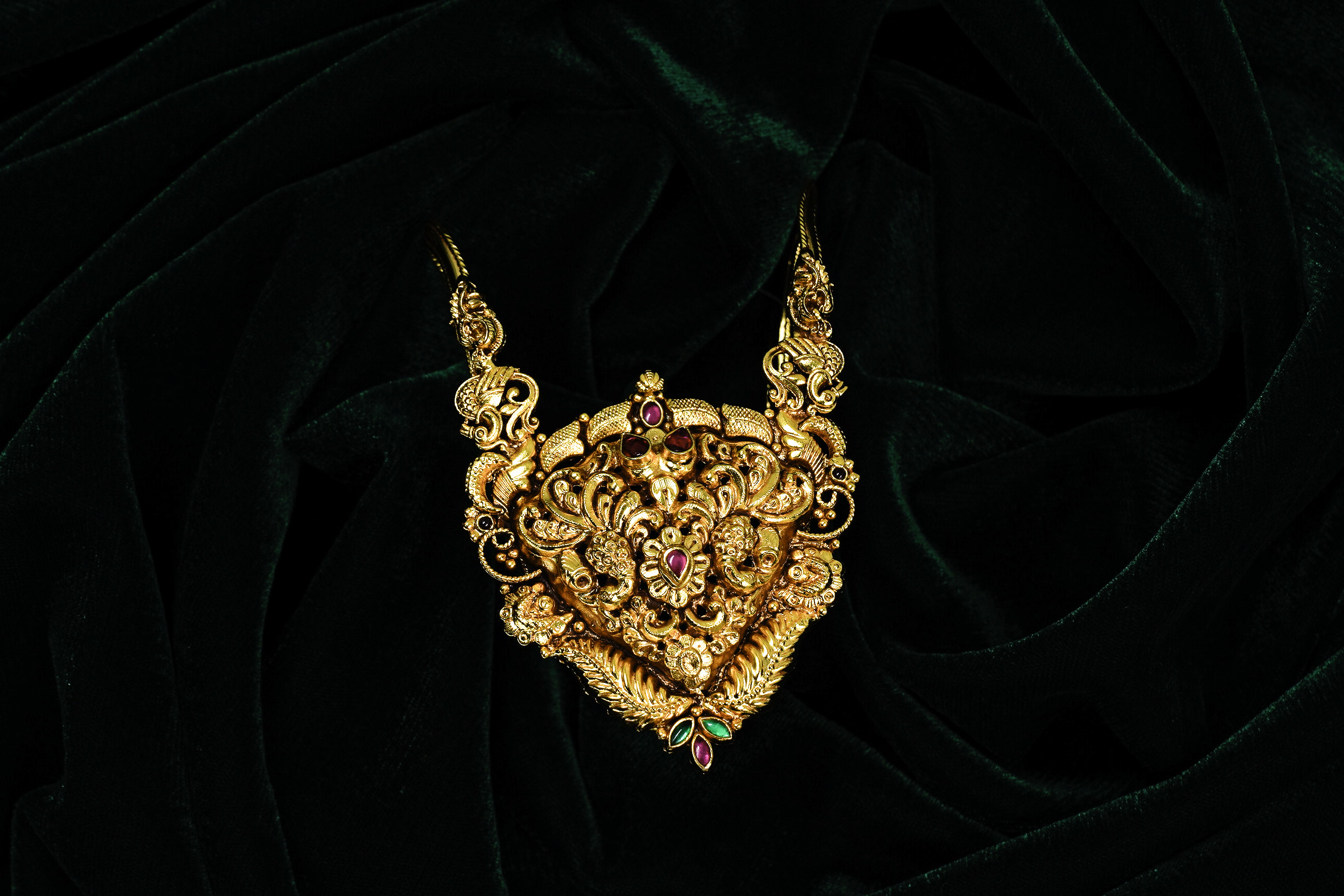 Raag Silver Jewellery - Gold Polished Silver Bridal Choker