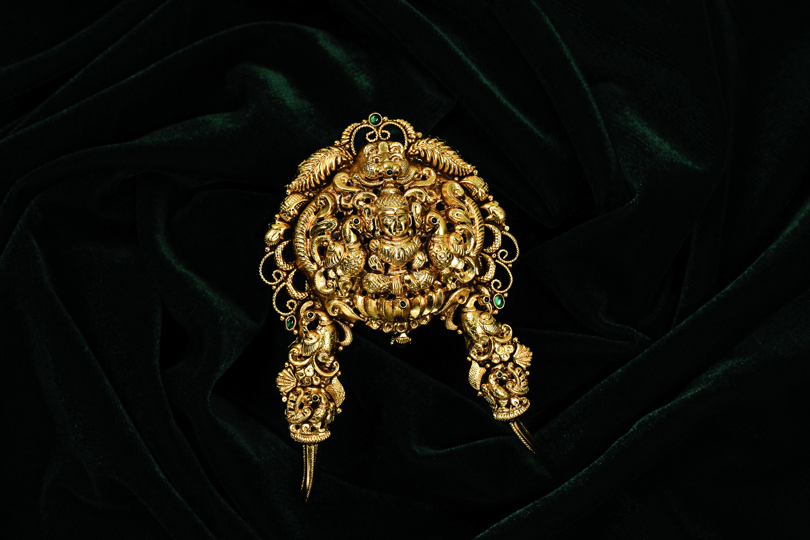 Raag Silver Jewellery - Gold Polished Silver Armlet Jewelry