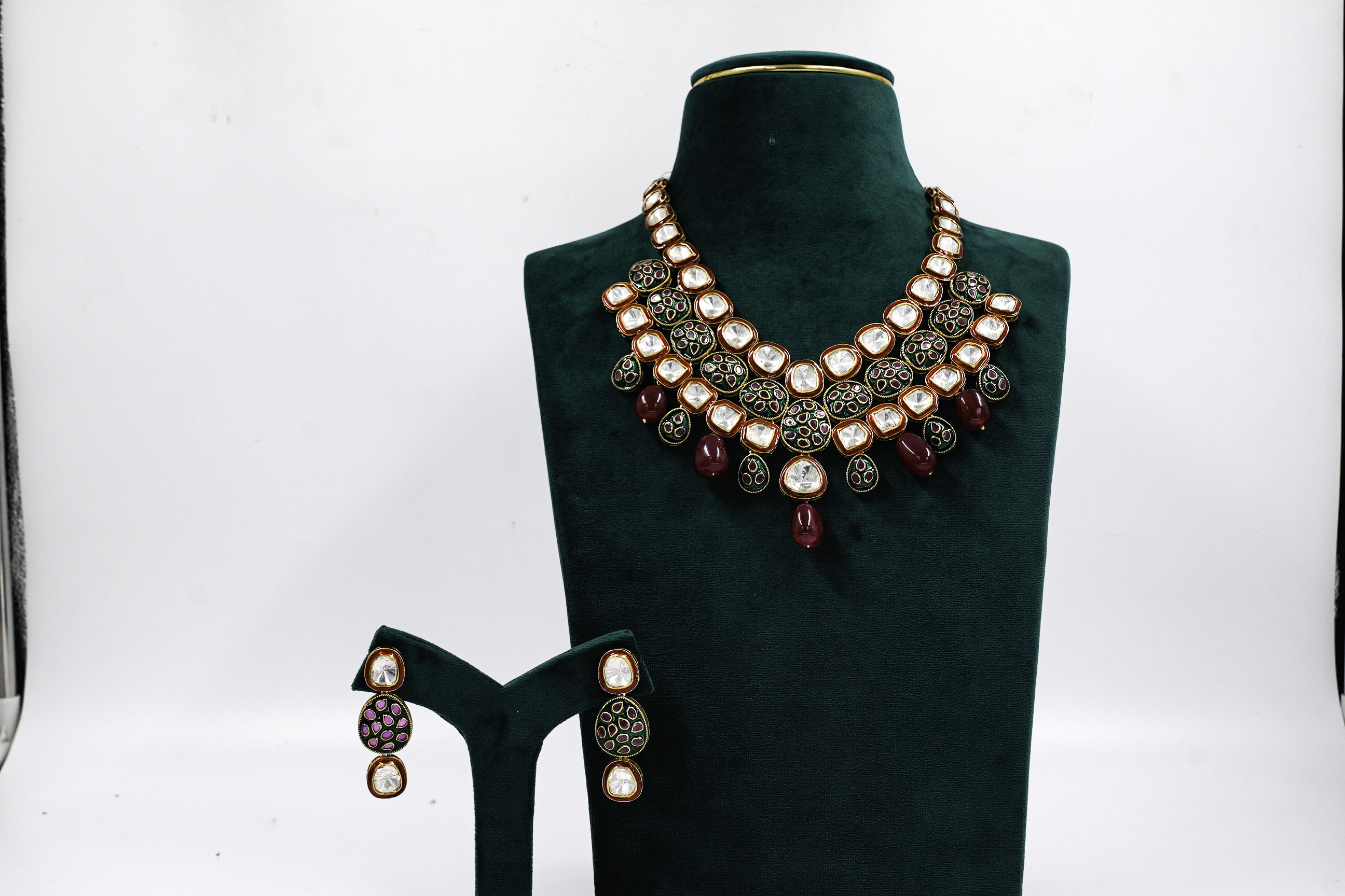 Raag Silver Jewellery - Kundan Stone Necklace
