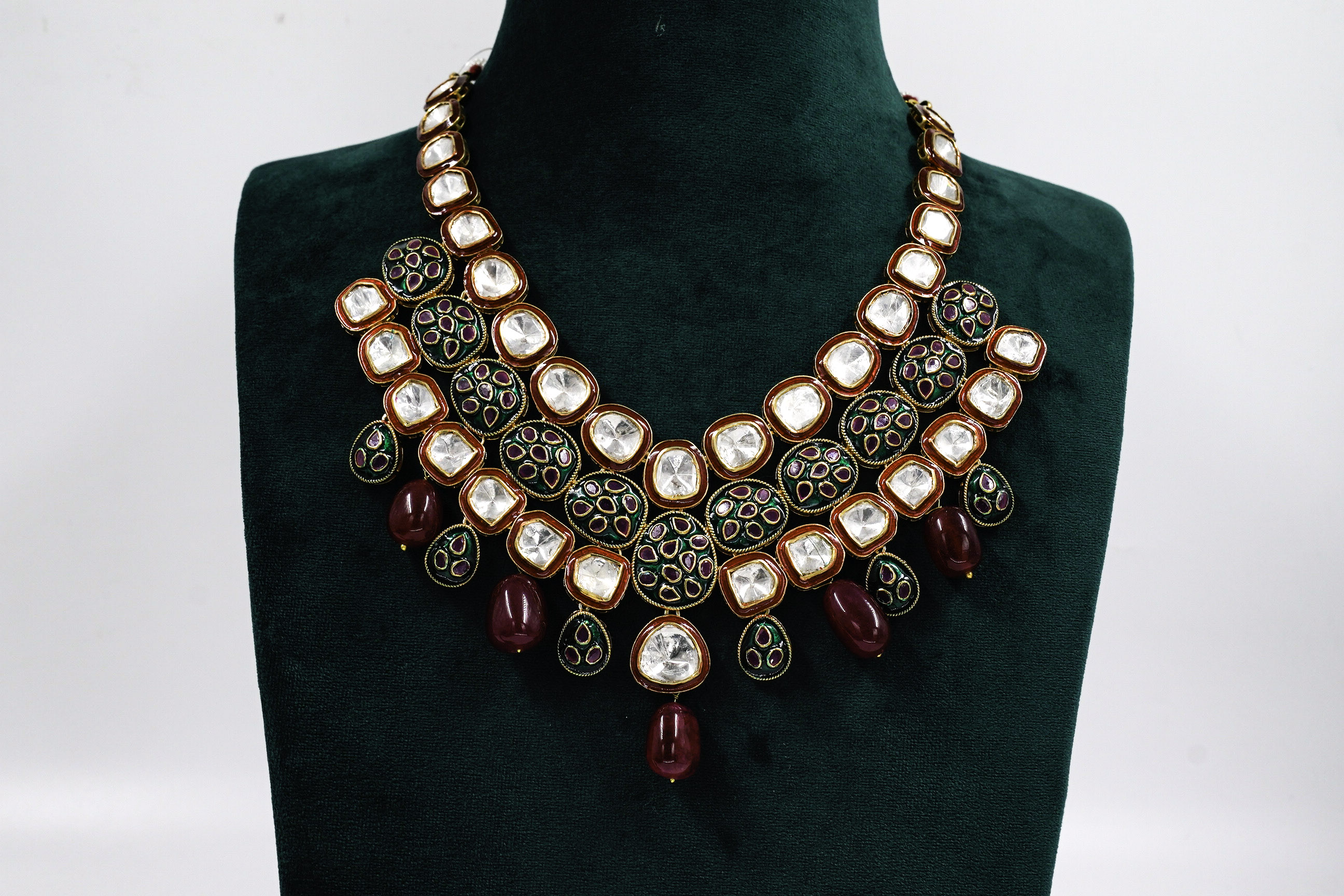 Raag Silver Jewellery - Kundan Stone Necklace