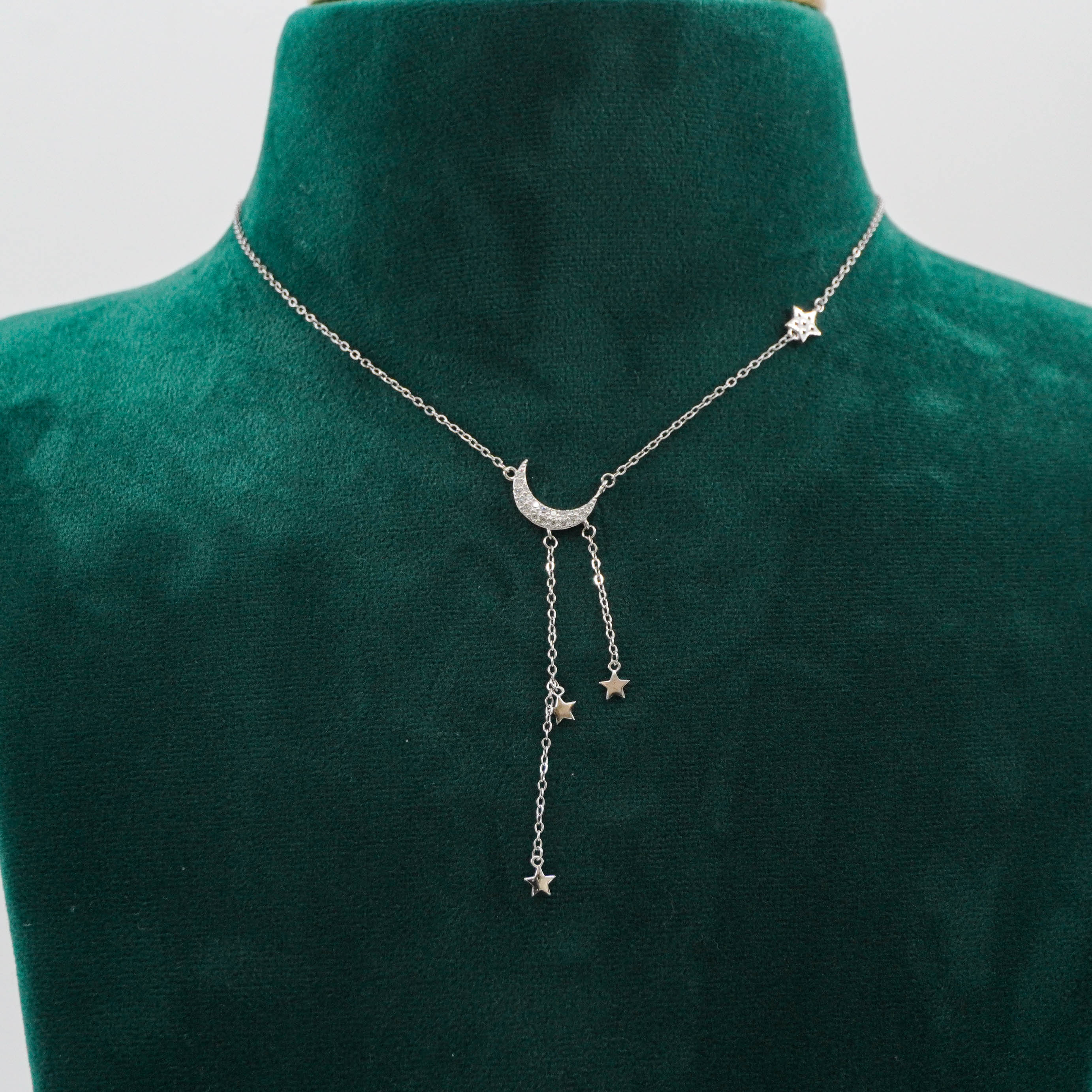 Raag Silver Jewellery Basheerbagh - Moon Star Chain