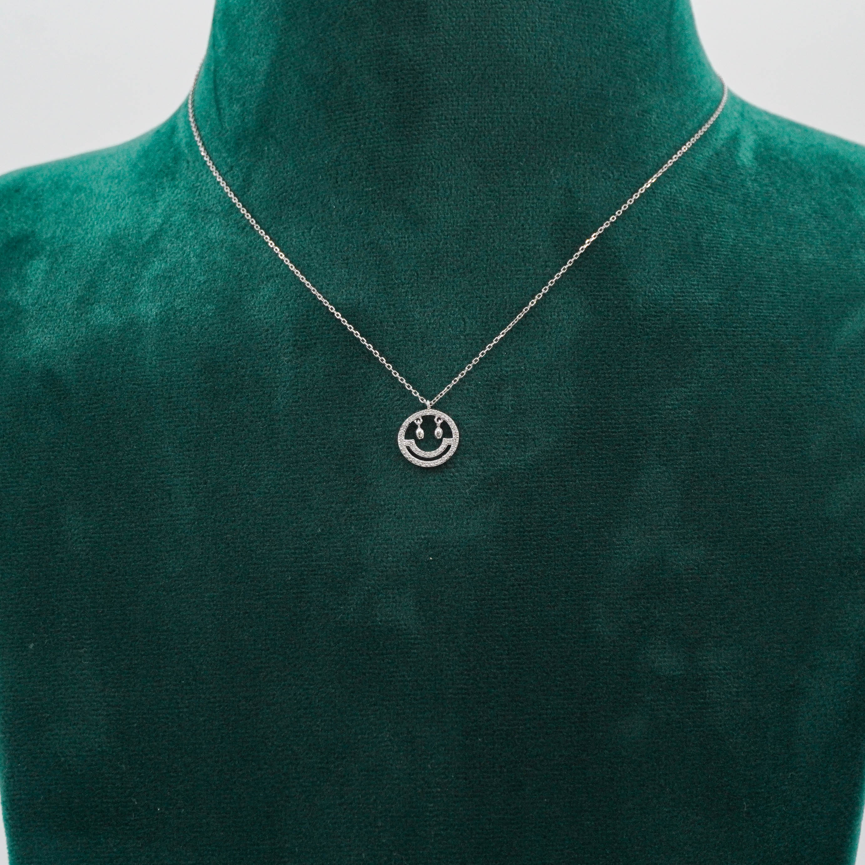 Raag Silver Jewellery Basheerbagh - Sparkly Smiley Pendant
