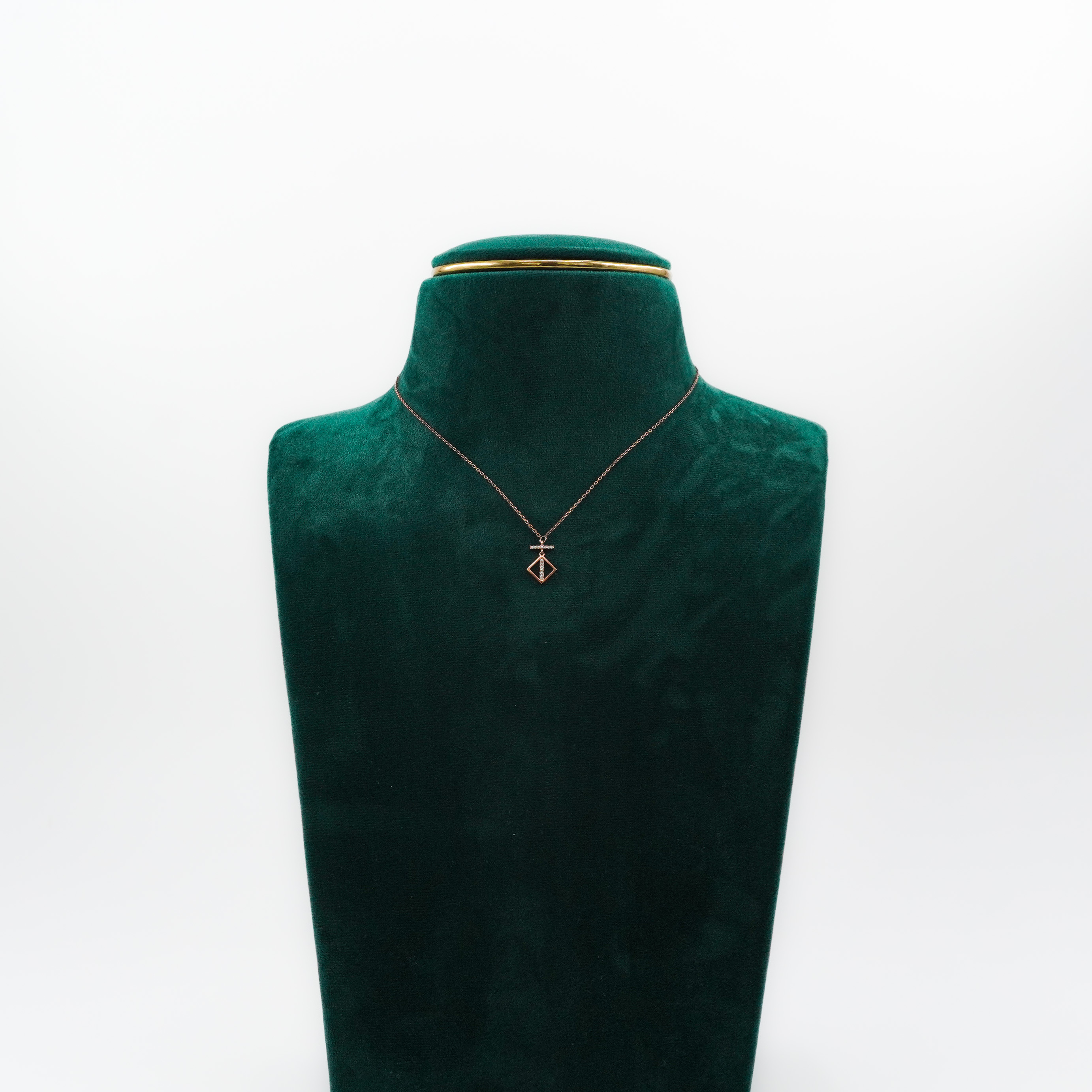 Rose Gold Geometric Pendant