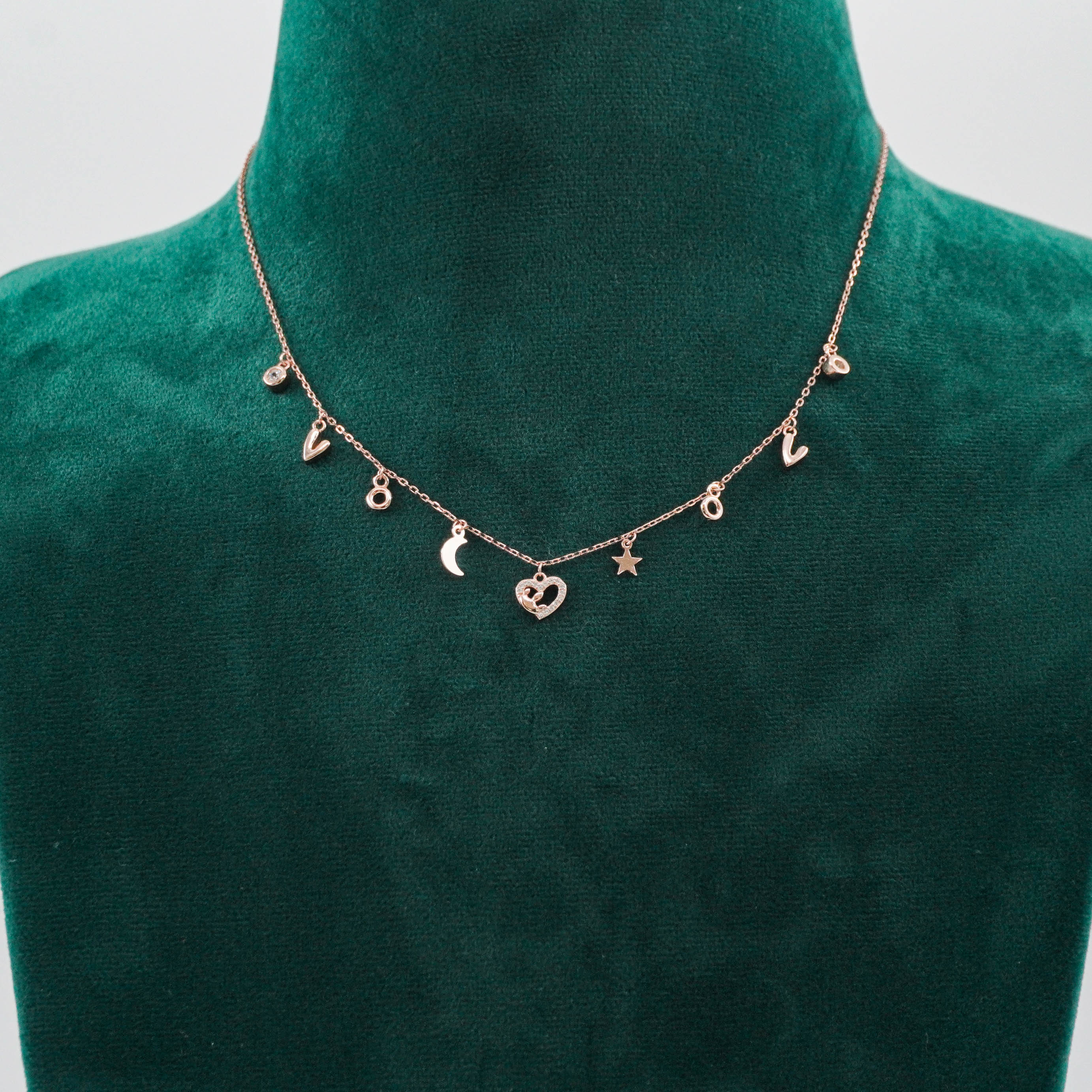 Raag Silver Jewellery Basheerbagh - Love Charm Necklace