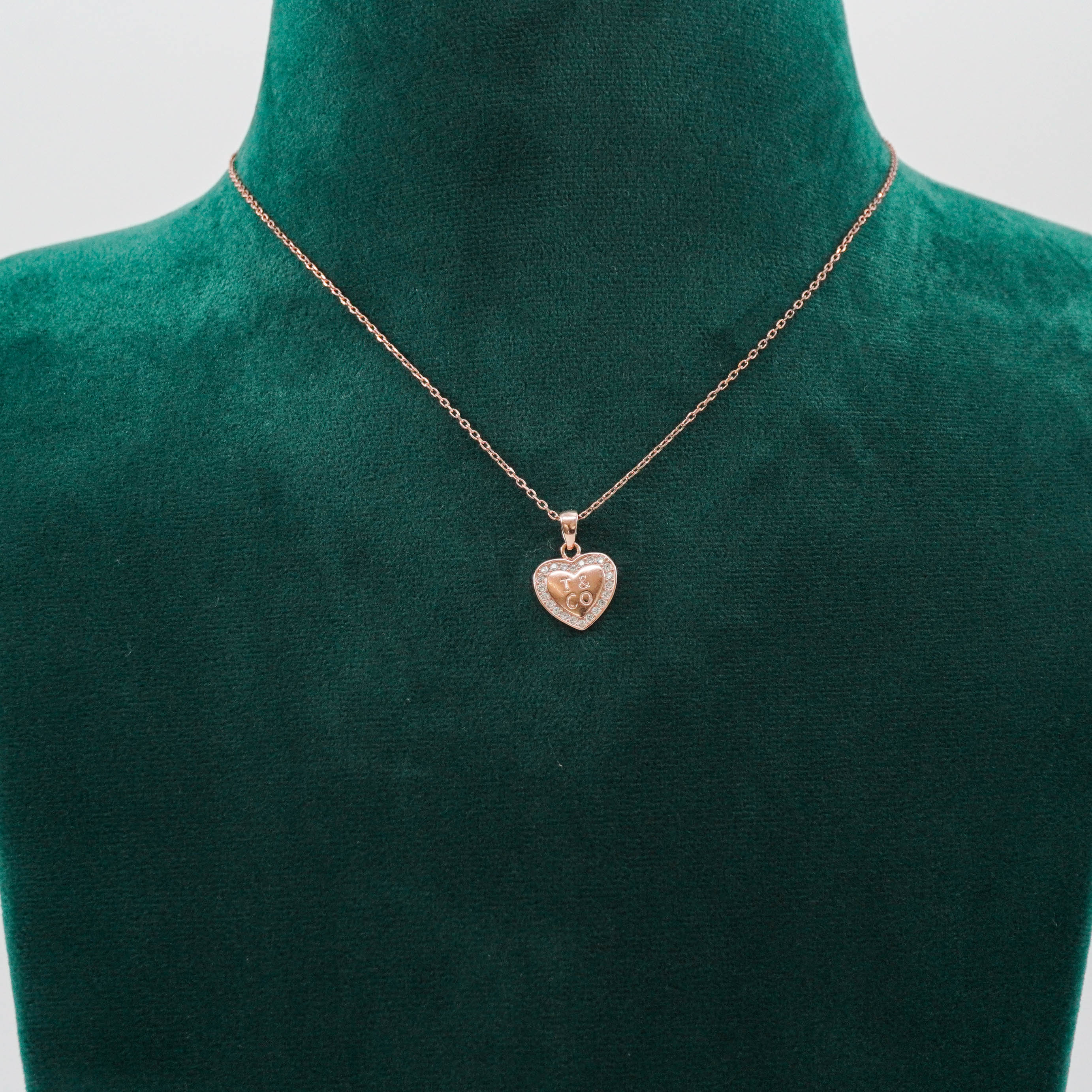 Raag Silver Jewellery Basheerbagh - Rose Gold Heart Pendant