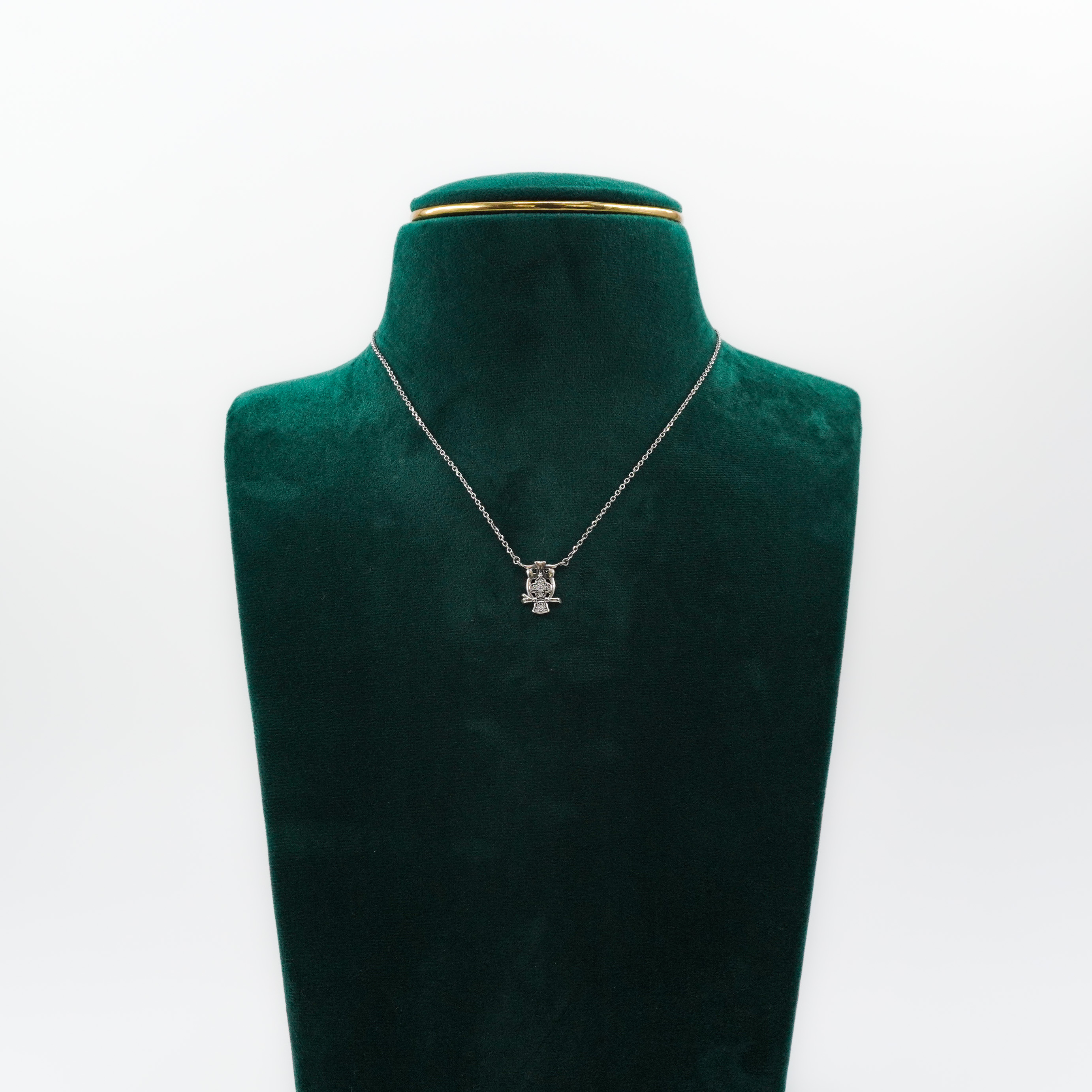 Raag Silver Jewellery Basheerbagh - Sparkle Owl Pendant