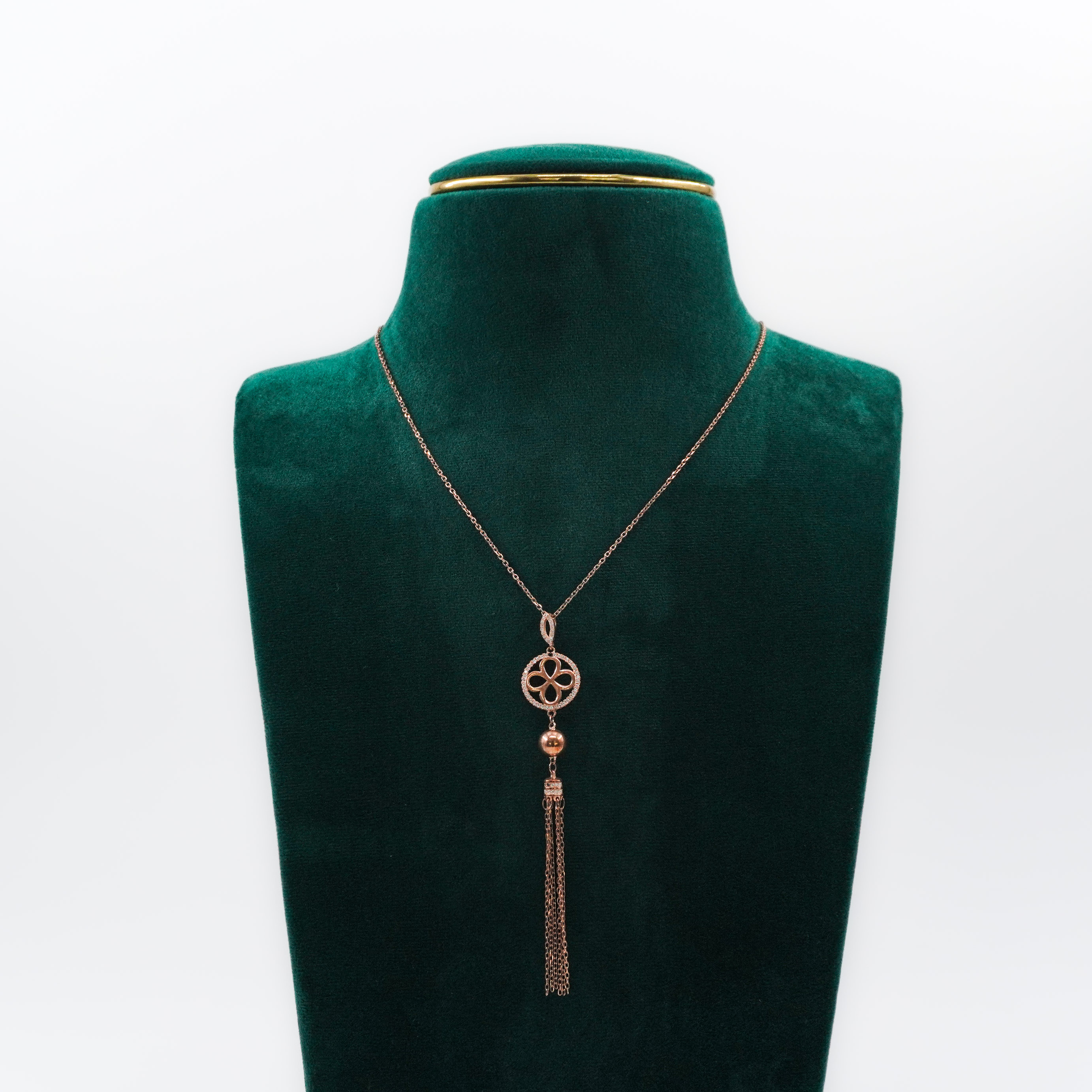 Raag Silver Jewellery Basheerbagh - Clover Tassel Pendant