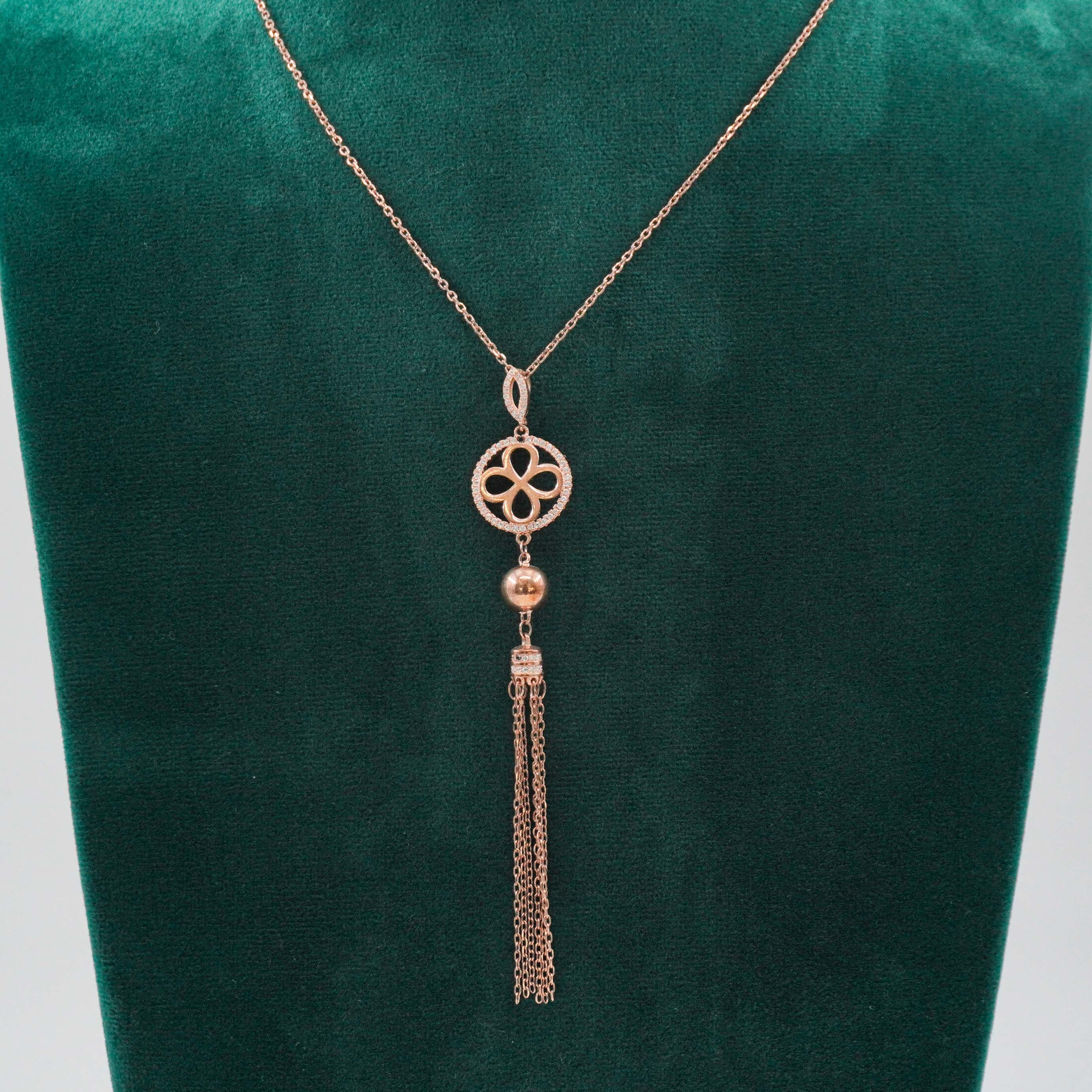 Raag Silver Jewellery Basheerbagh - Clover Tassel Pendant