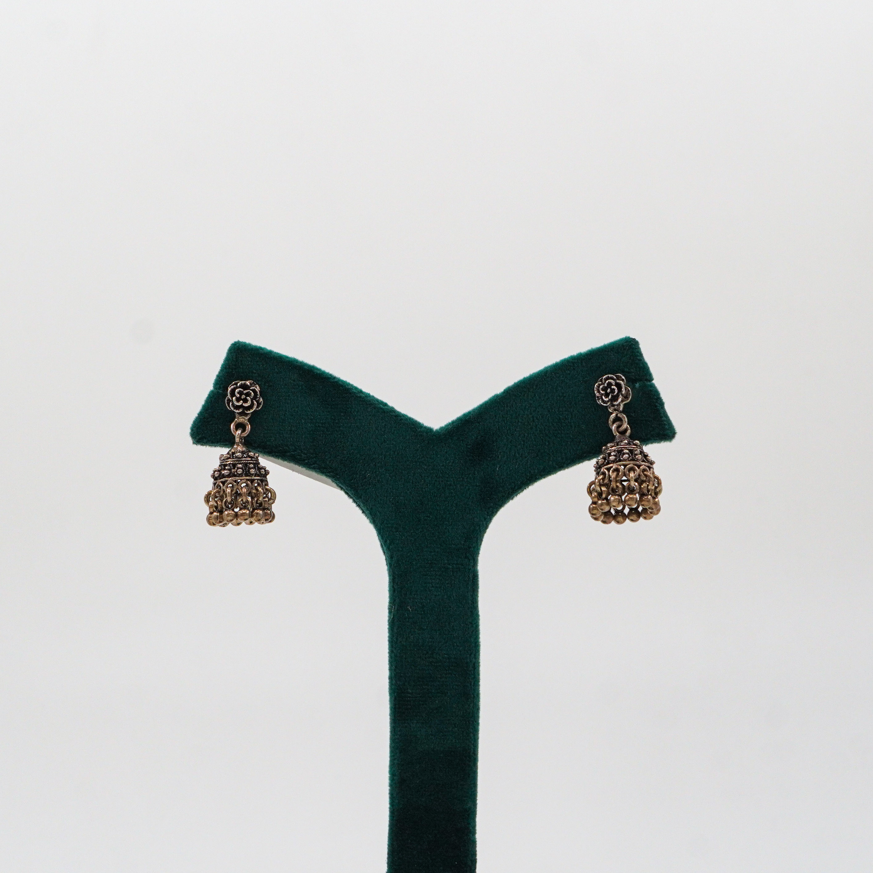 Raag Silver Jewellery Basheerbagh - Antique Gold Jhumkas