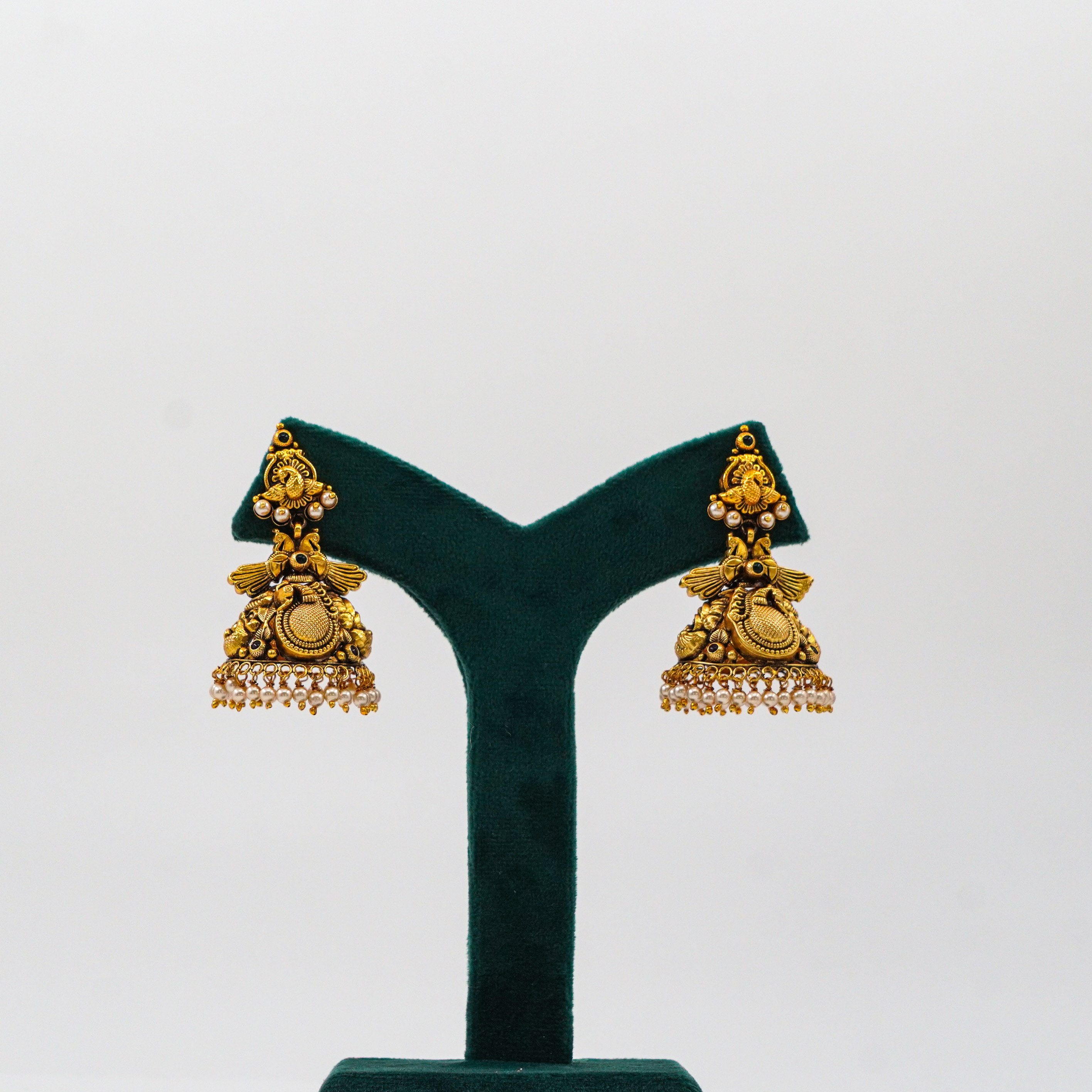 Raag Silver Jewellery Basheerbagh - Peacock Jhumkas