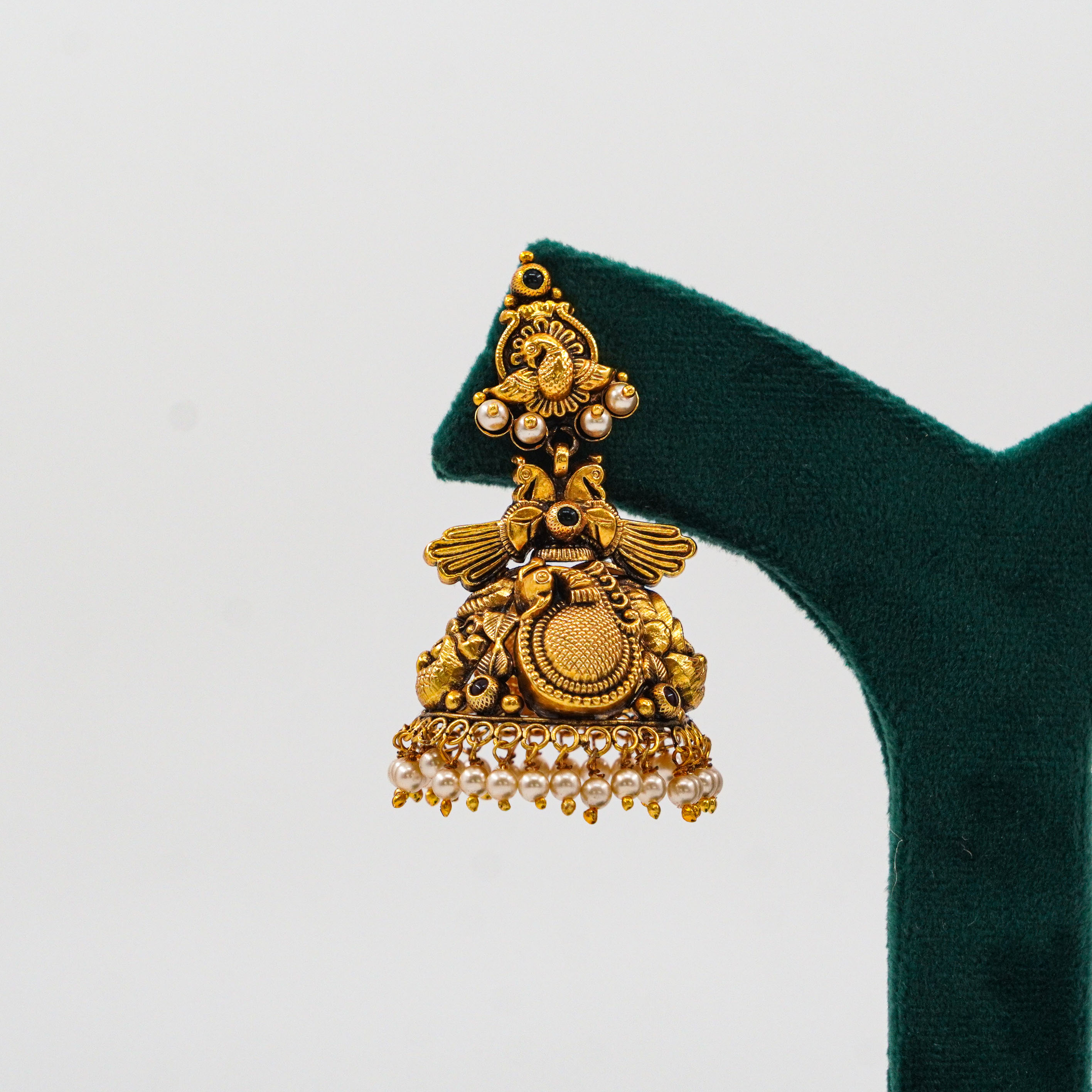 Raag Silver Jewellery Basheerbagh - Peacock Jhumkas