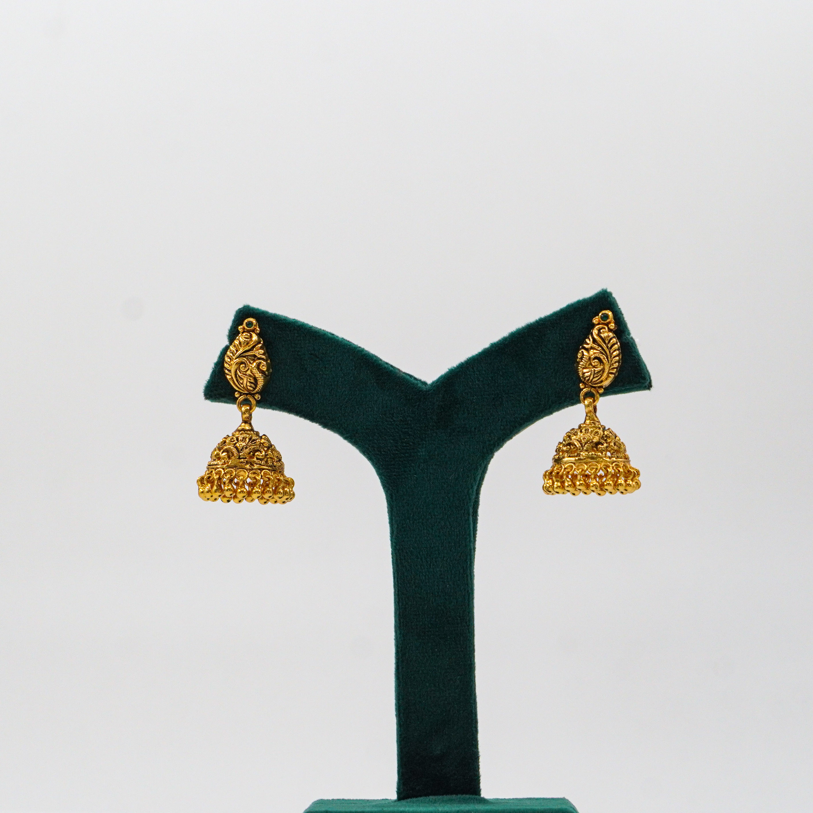 Raag Silver Jewellery Basheerbagh - Gold Polish Jhumkas