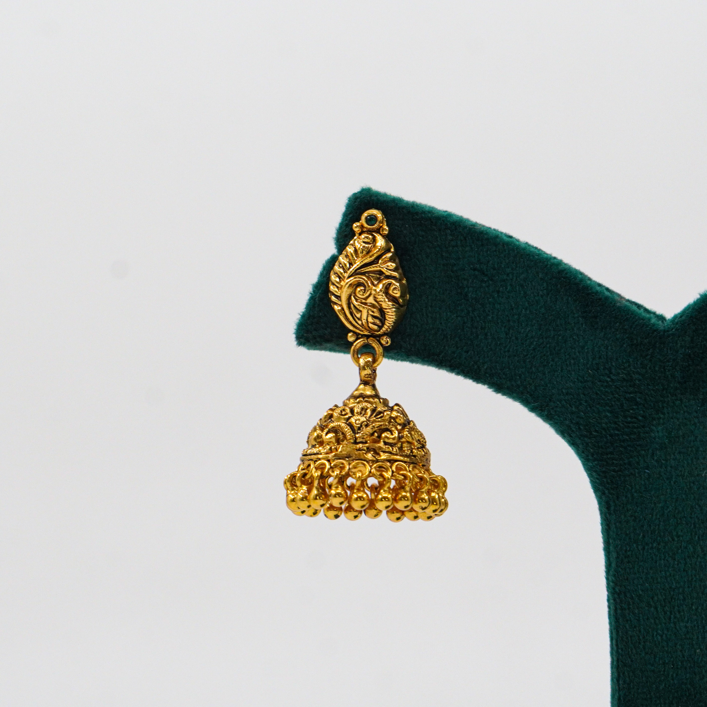 Raag Silver Jewellery Basheerbagh - Gold Polish Jhumkas
