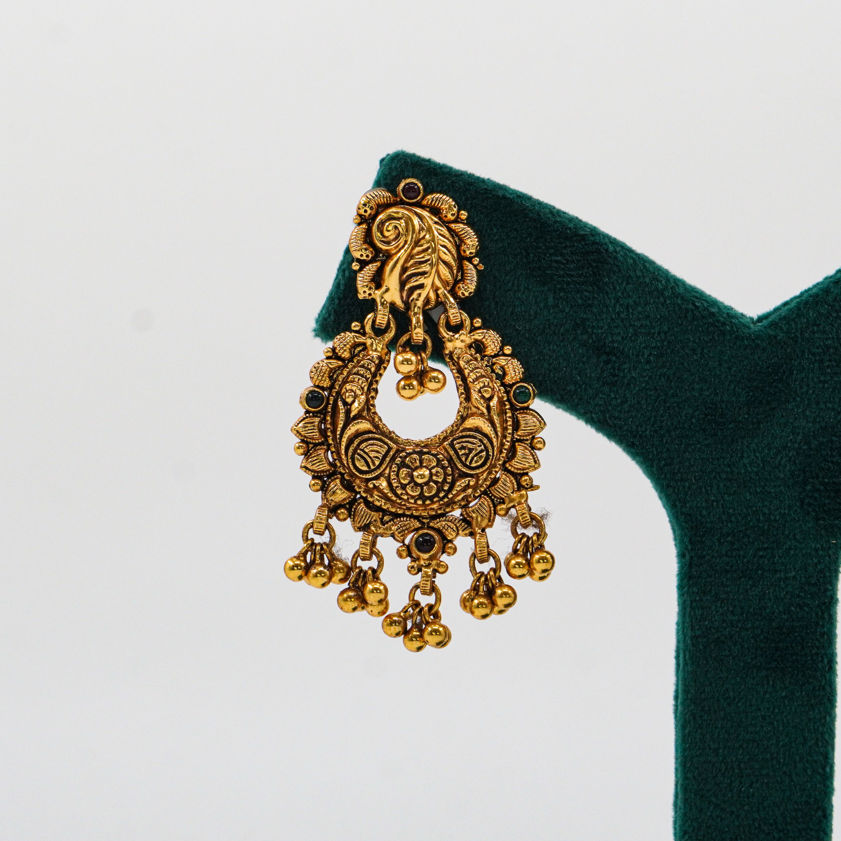 Raag Silver Jewellery Basheerbagh - Antique Gold Polish Jhumkas